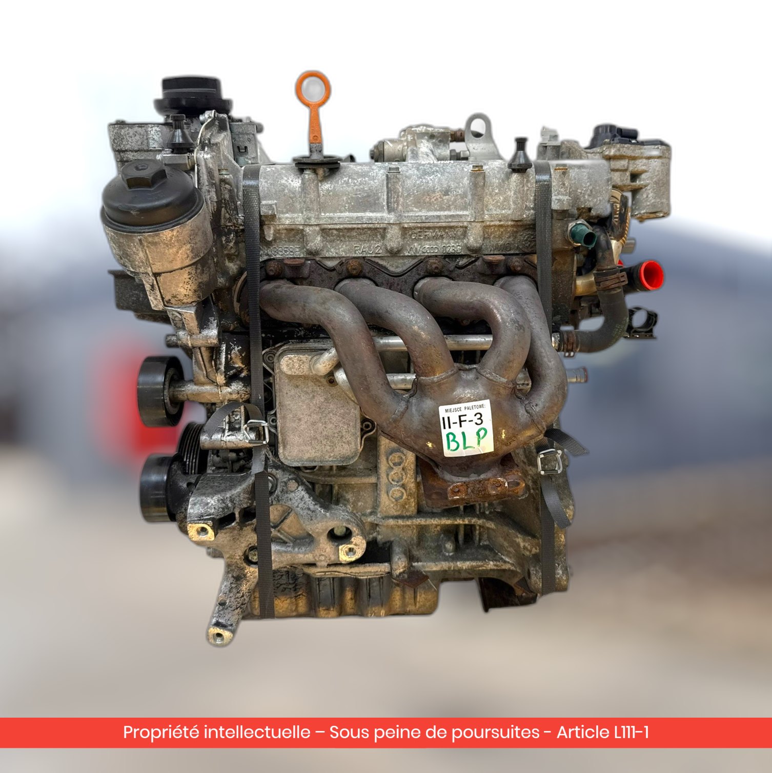 Moteur Audi A3 II 8P / Volkswagen Touran BLP — occasion — vue 4