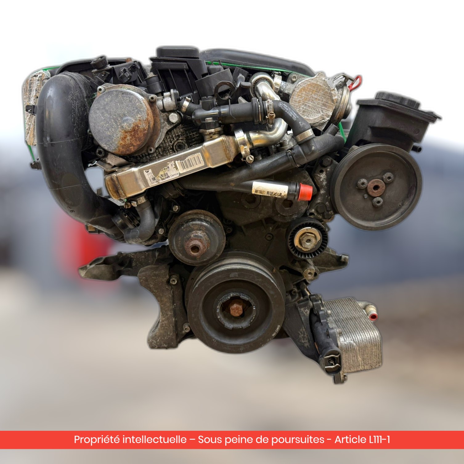 Moteur BMW E60 E61 D M47D20 204D4 — occasion — vue 4