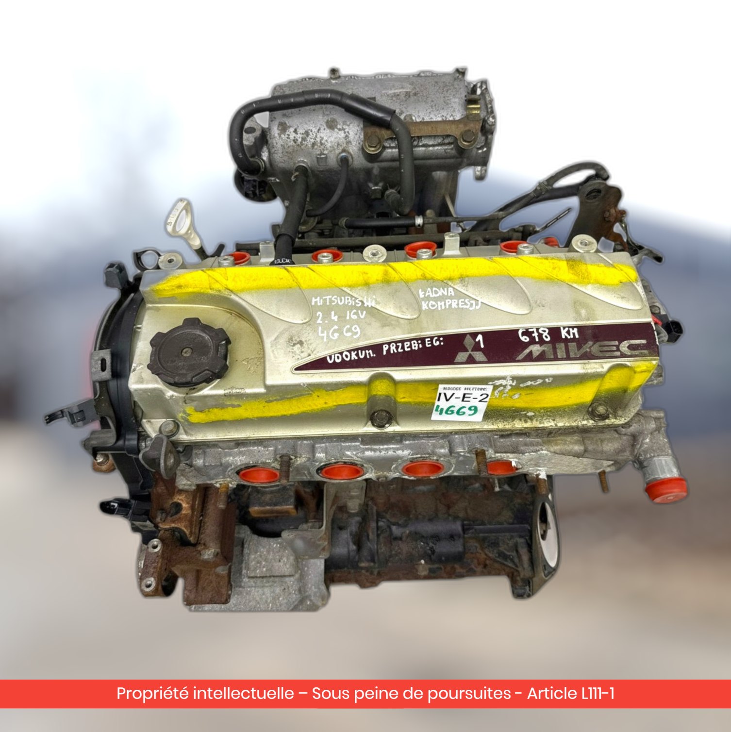 Moteur Mitsubishi Grandis 4G69 — occasion — vue 4