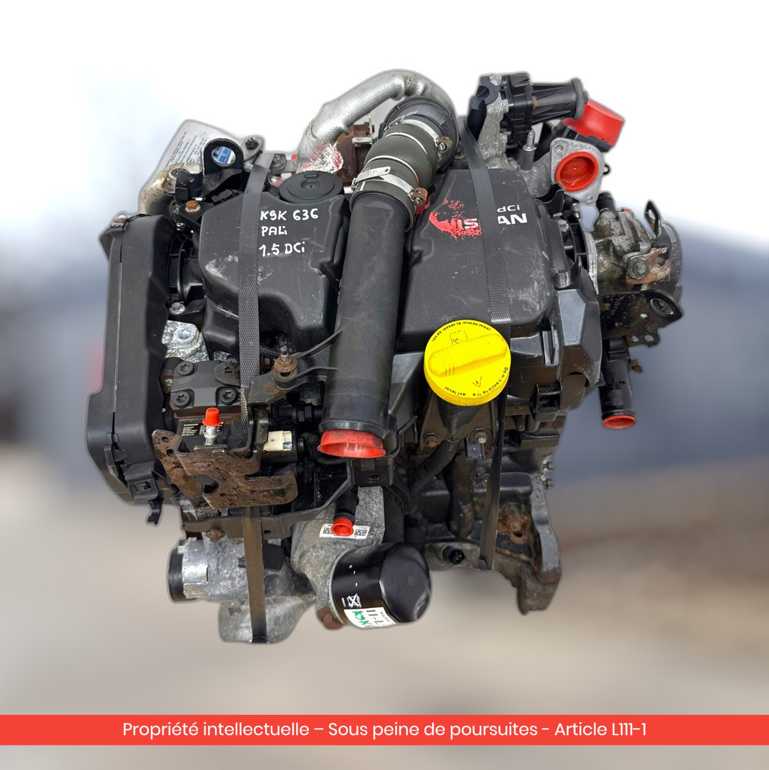 Moteur Nissan Juke / Renault Scenic III K9K636 — occasion — vue 3