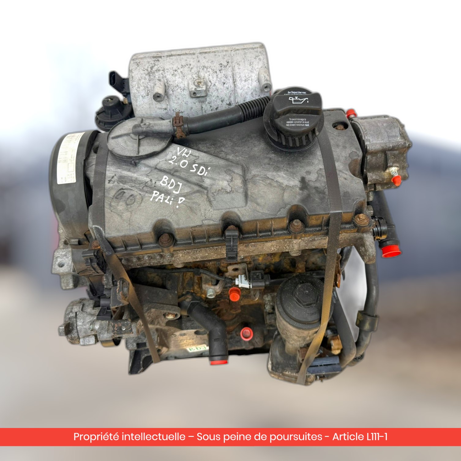 Moteur Volkswagen Caddy III SDI BDJ — occasion — vue 3