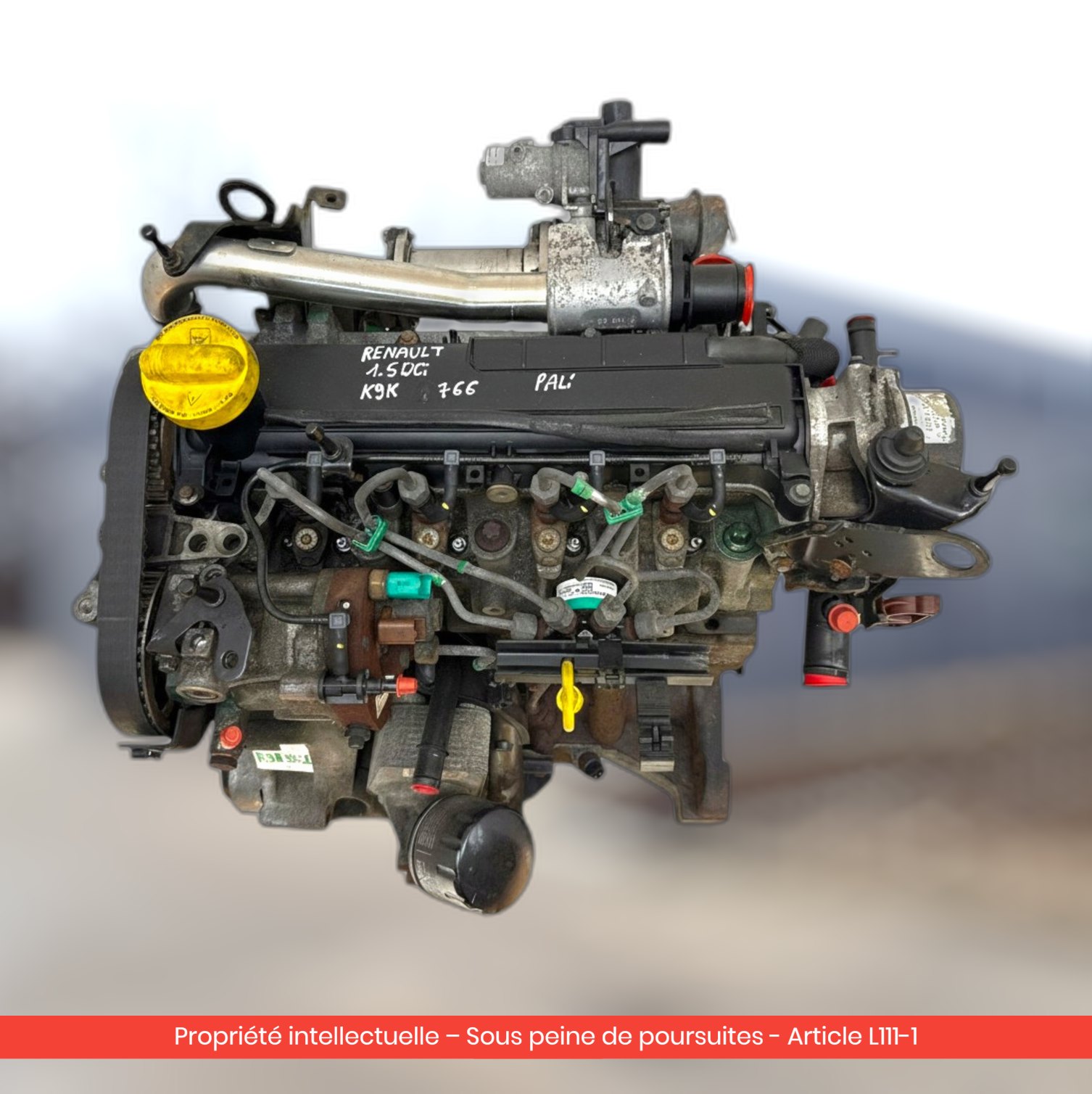 Moteur Renault Modus K9K766 K9KT766 — occasion — vue 3