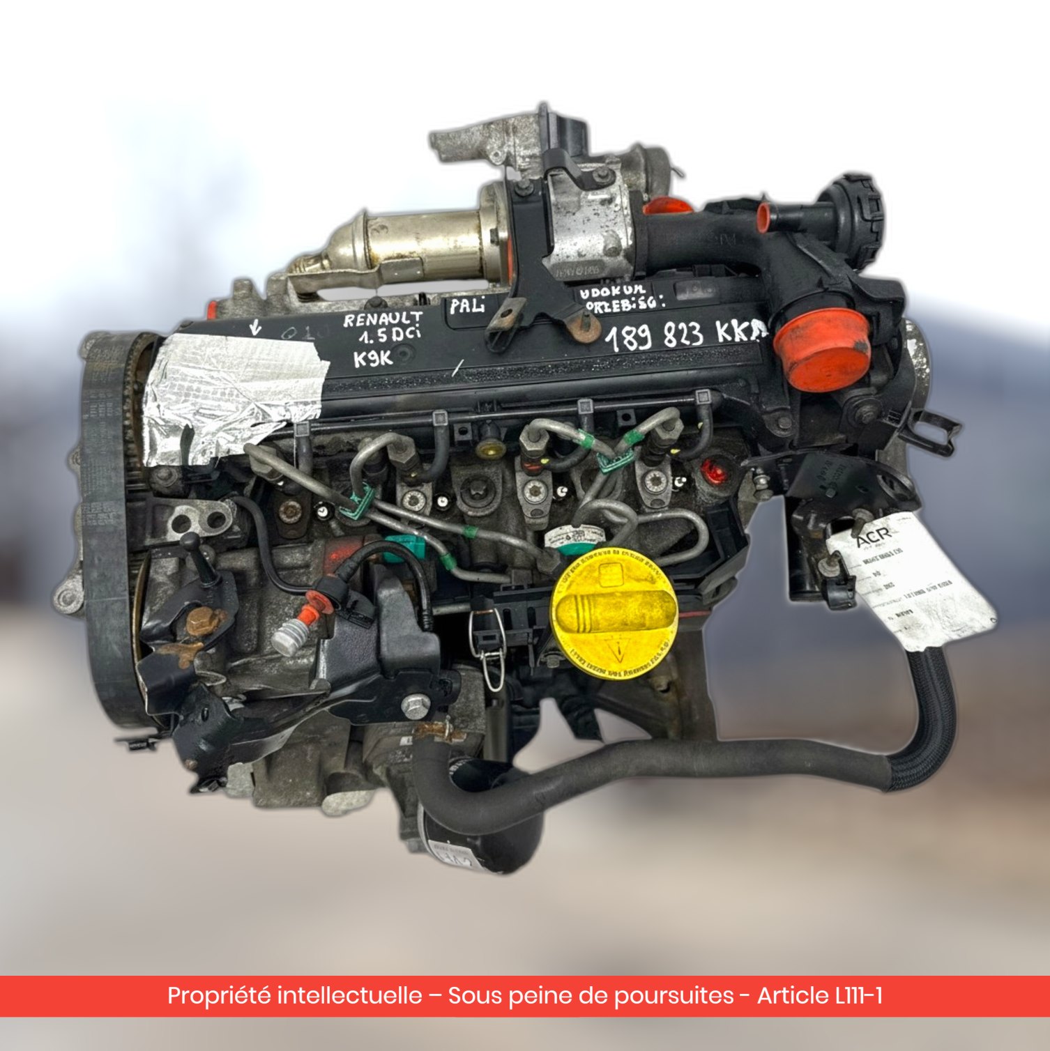 Moteur Renault Scenic K9K830 — occasion — vue 4
