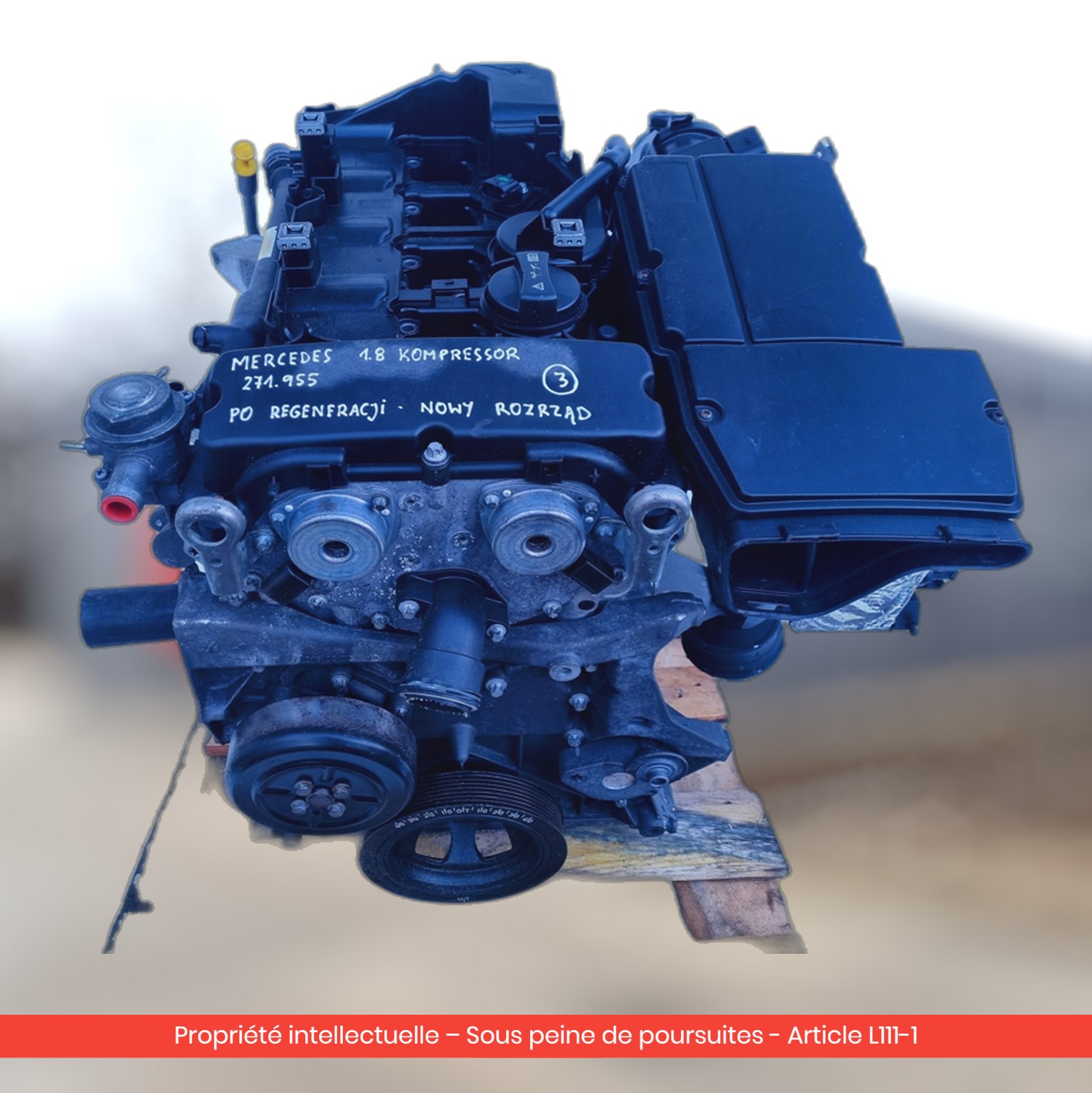 Moteur Mercedes CLK W209 271955 — occasion — vue 4