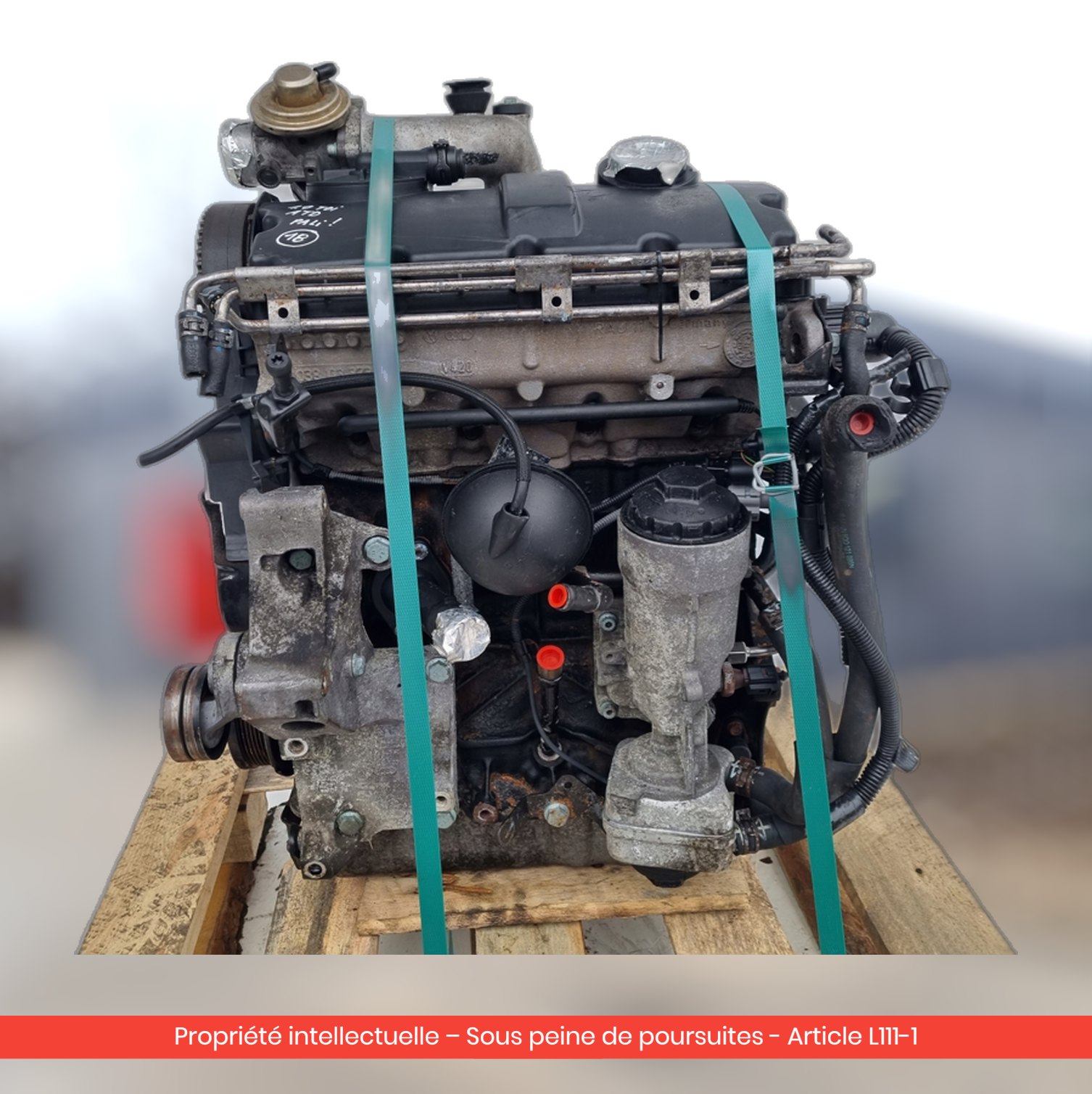 Moteur Volkswagen Polo IV ATD — occasion — vue 4