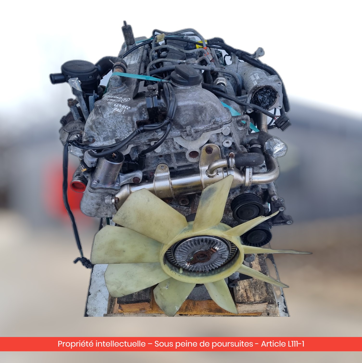Moteur SsangYong 664950 — occasion — vue 3