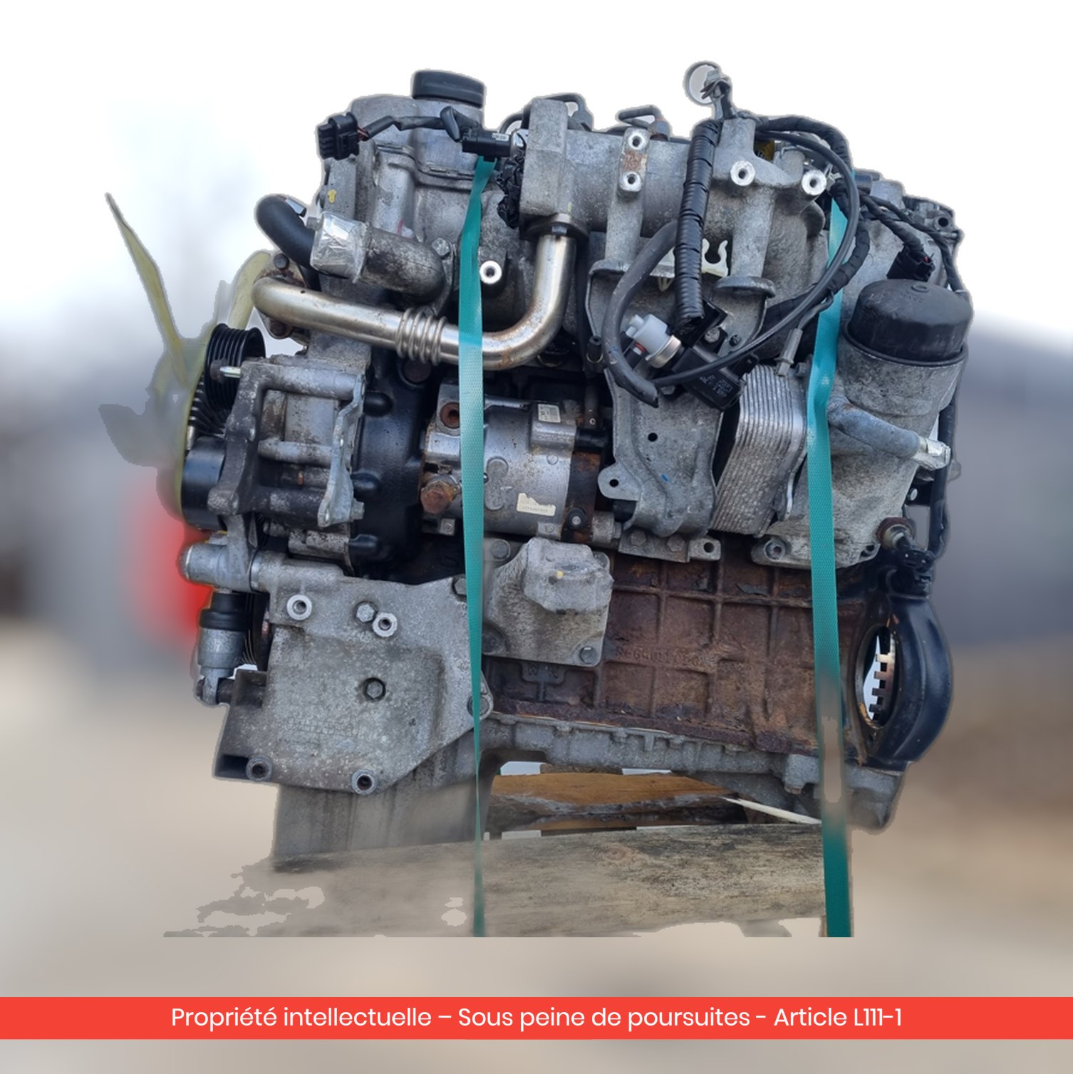 Moteur SsangYong 664950 — occasion — vue 4