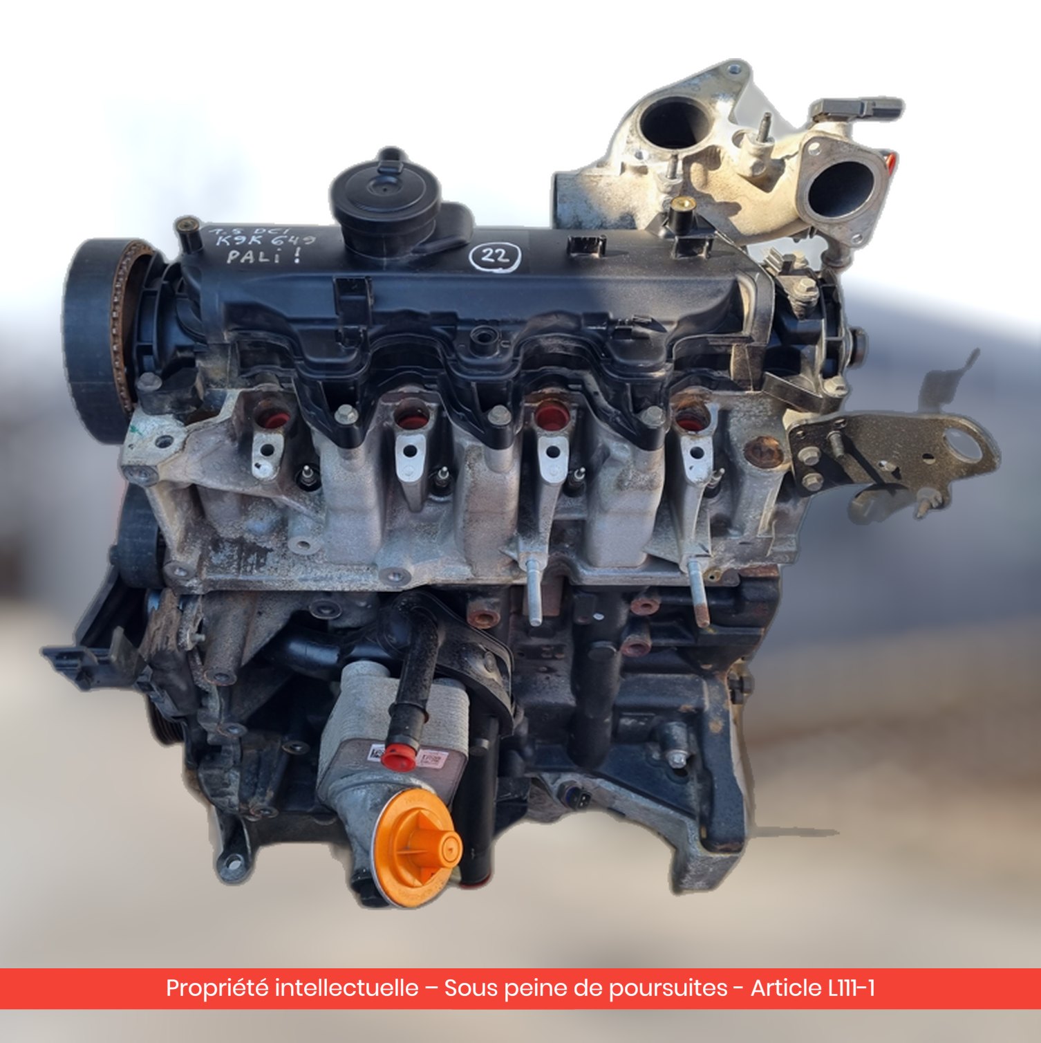 Moteur Renault Kadjar K9K649 — occasion — vue 3