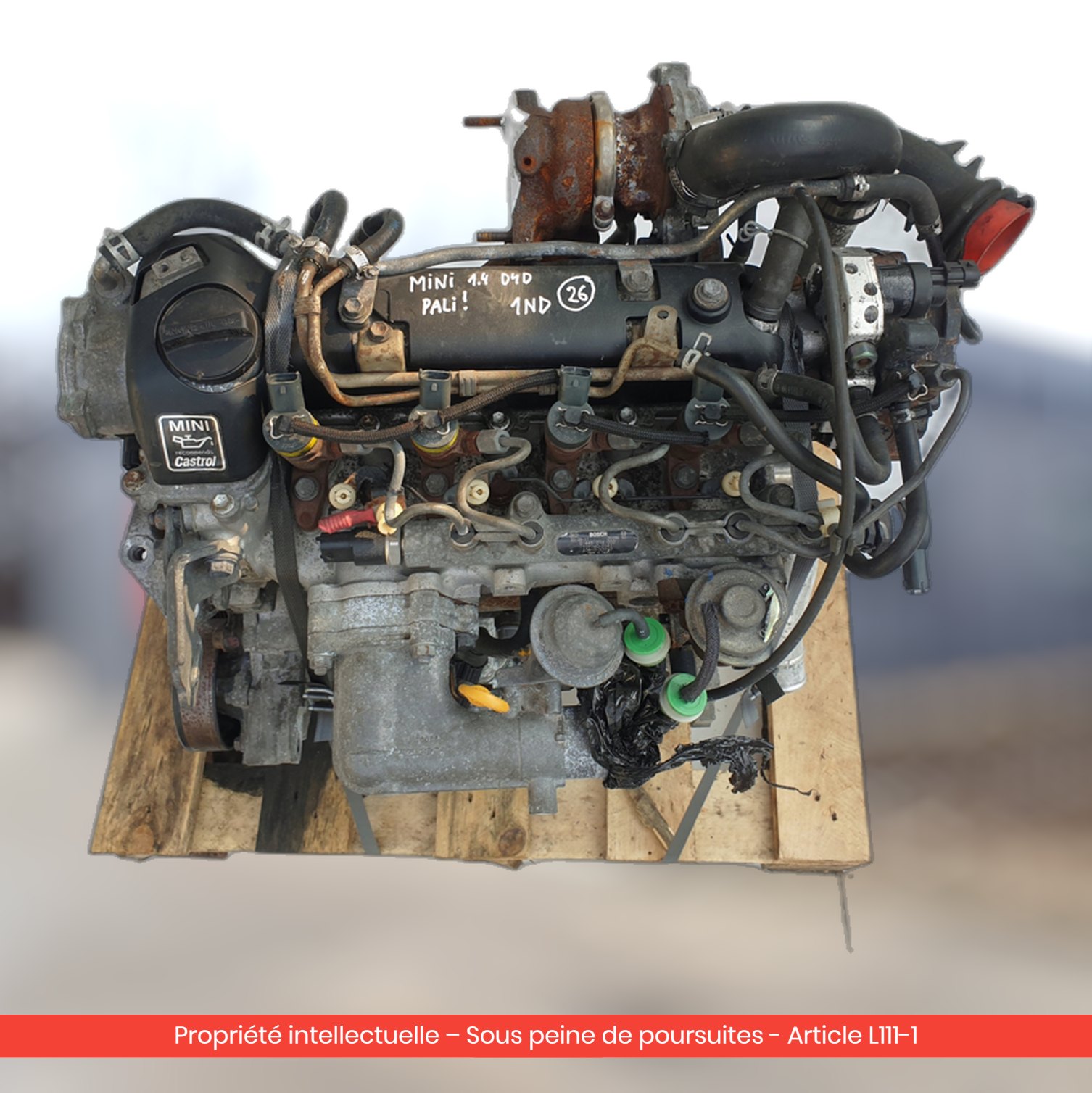 Moteur Mini ONE R50 R53 D 1ND — occasion — vue 4