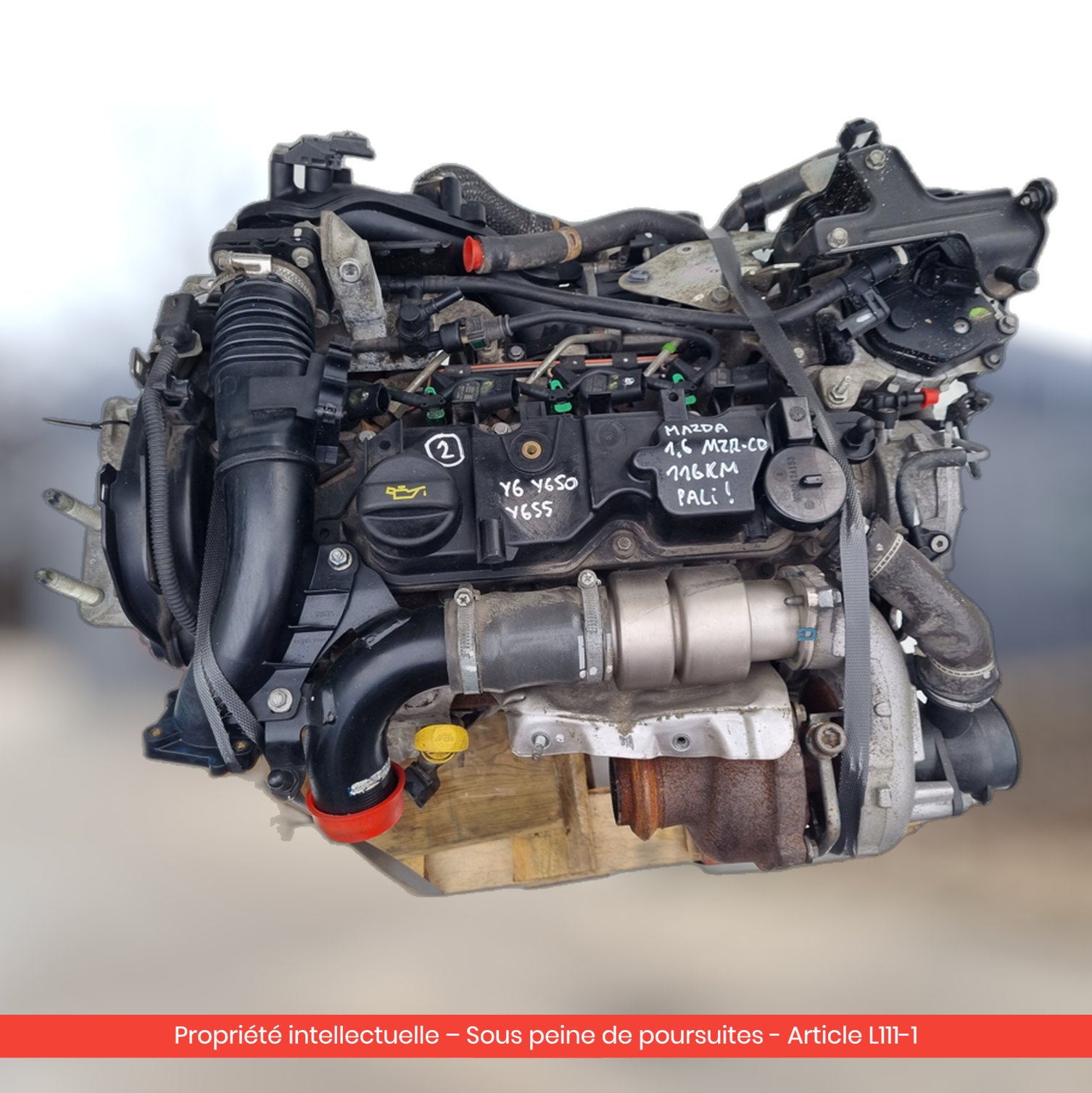 Moteur Mazda 3 II D Y6 Y650 — occasion — vue 4