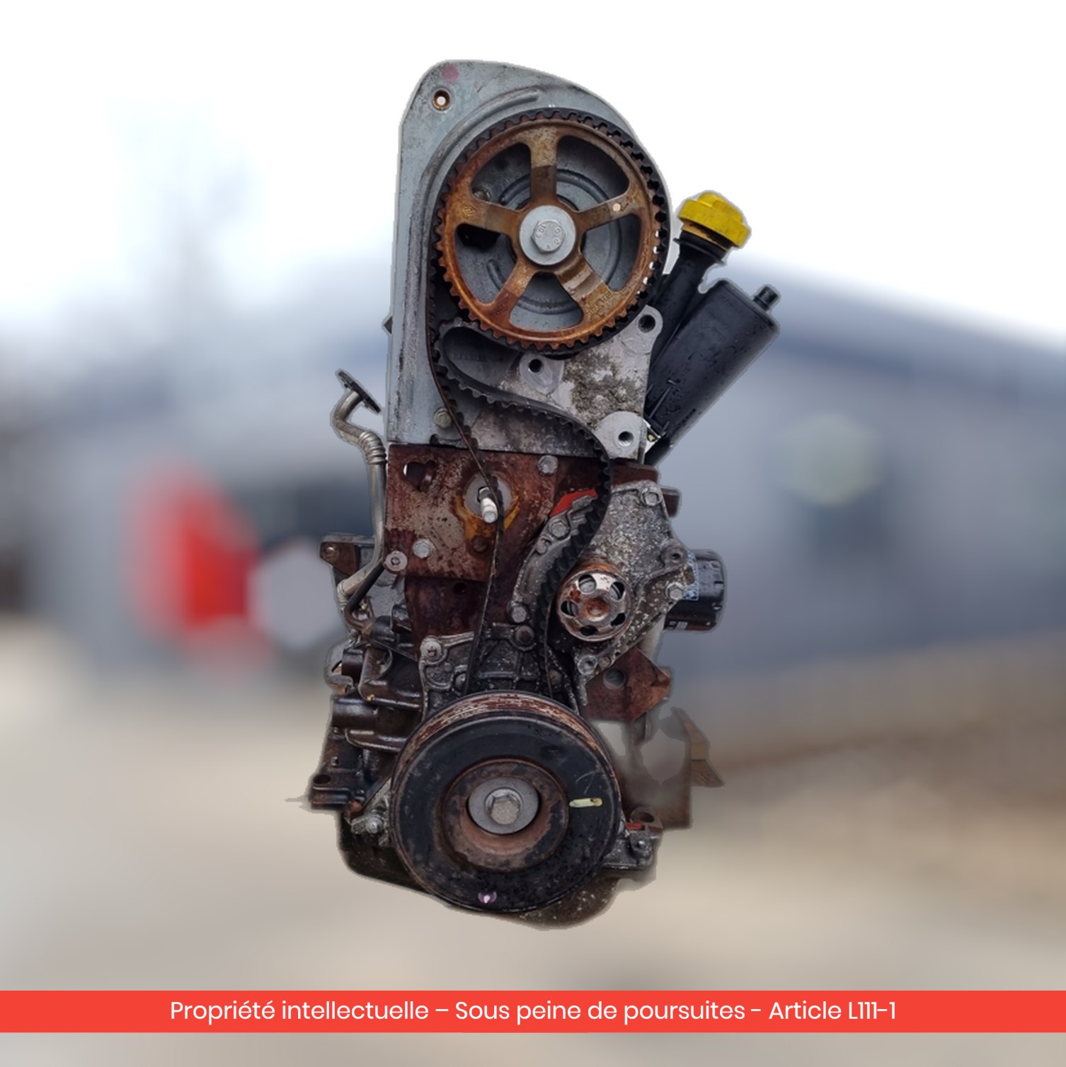 Moteur Renault Laguna II F9Q758 F9Q1758 — occasion — vue 2