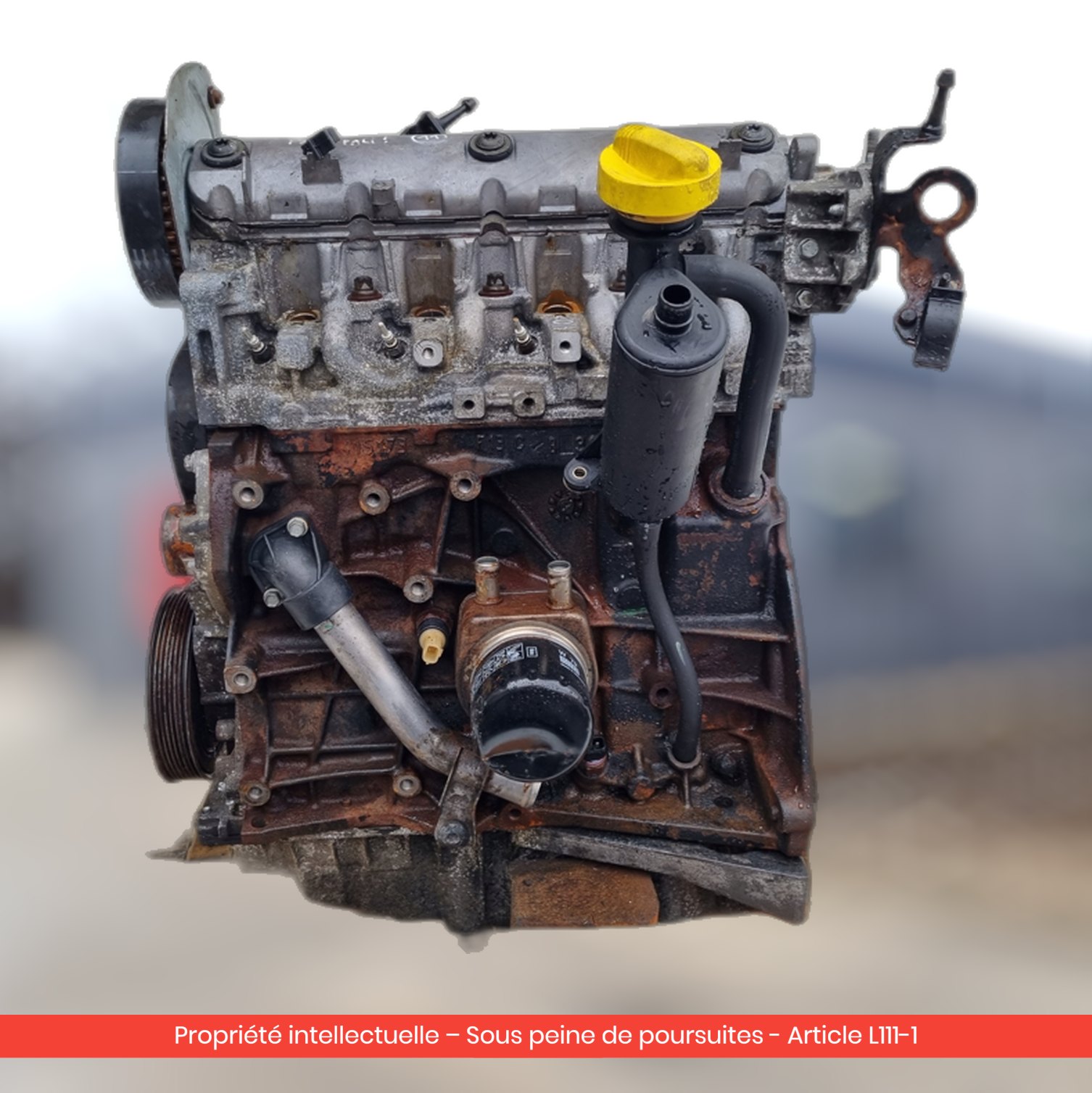 Moteur Renault Laguna II F9Q758 F9Q1758 — occasion — vue 4
