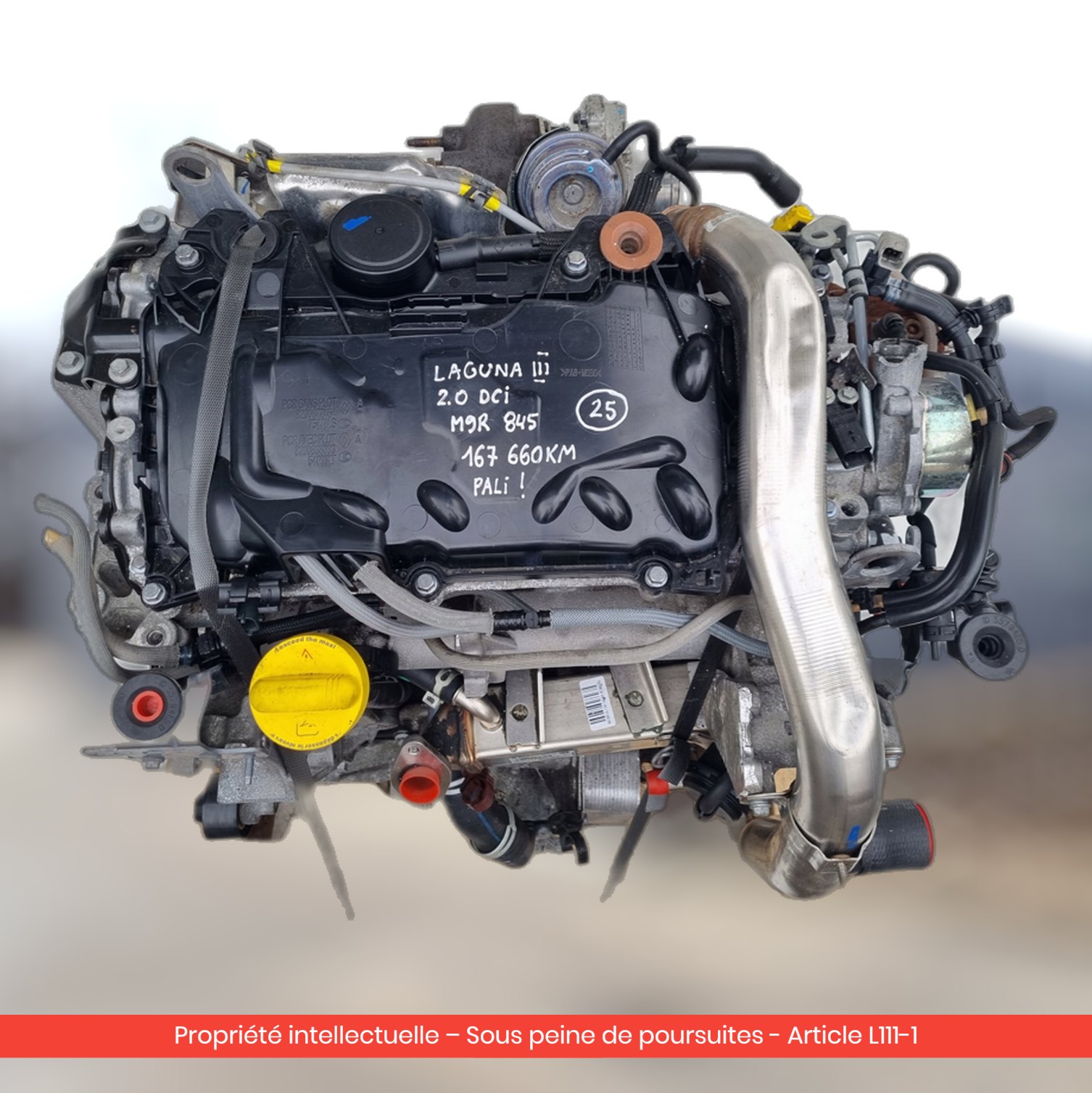 Moteur Renault Laguna III M9R845 M9R2845 — occasion — vue 3