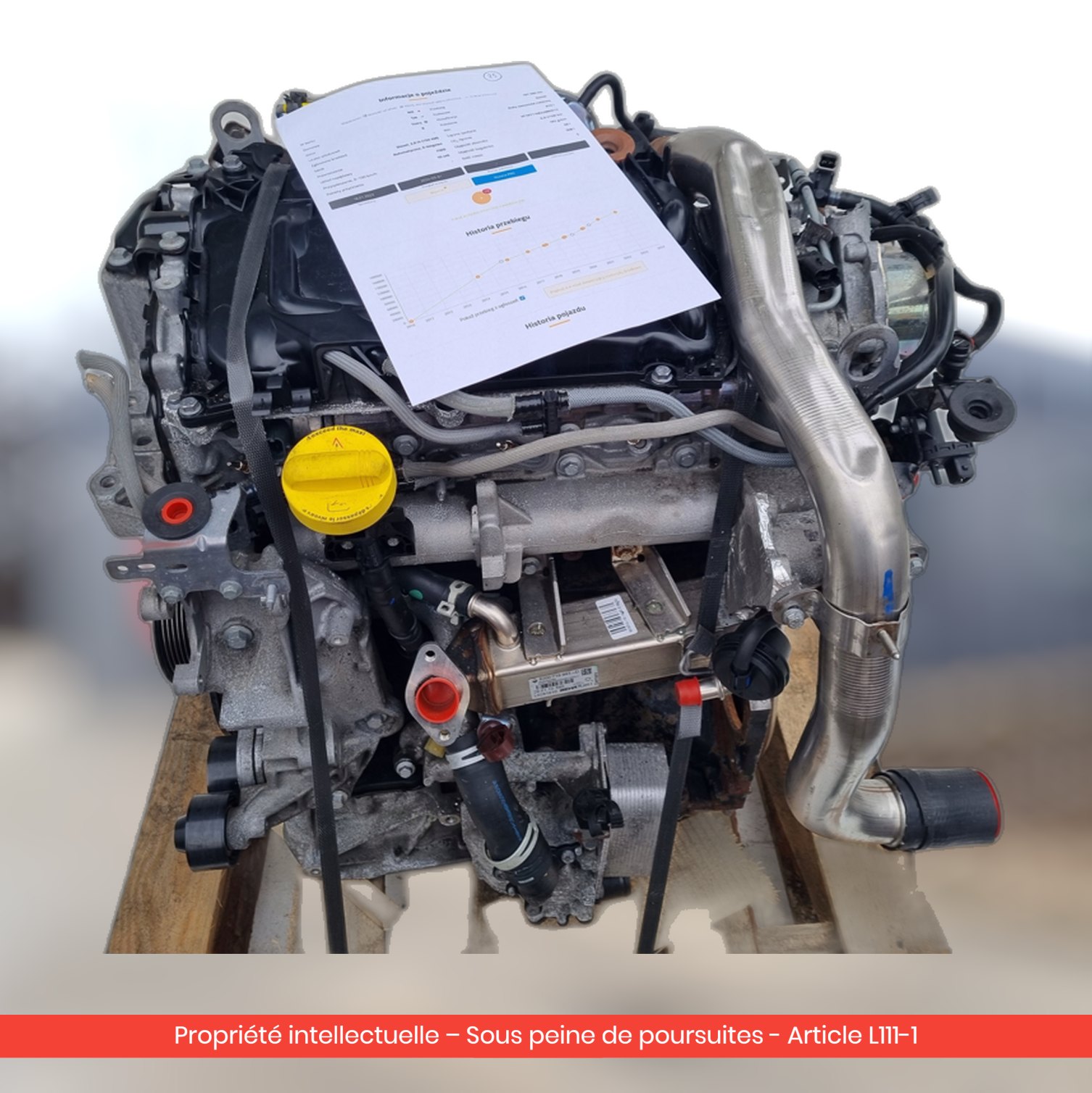 Moteur Renault Laguna III M9R845 M9R2845 — occasion — vue 4