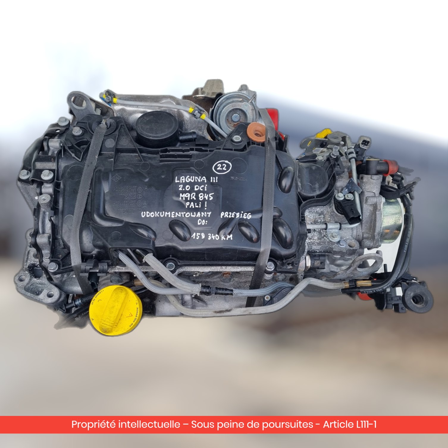 Moteur Renault Laguna III M9R845 M9R2845 — occasion — vue 3
