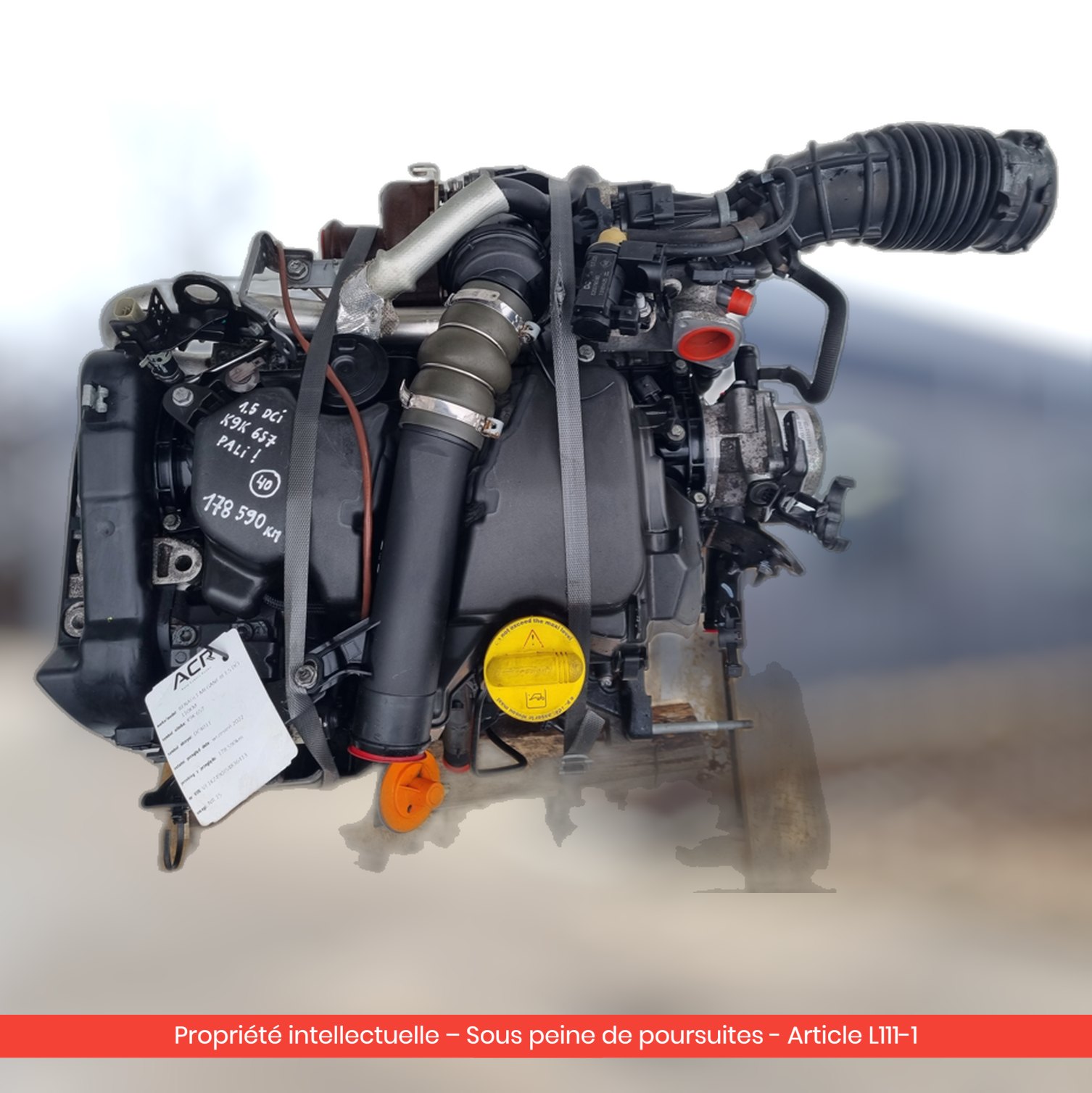 Moteur Renault Megane IV K9K657 — occasion — vue 4
