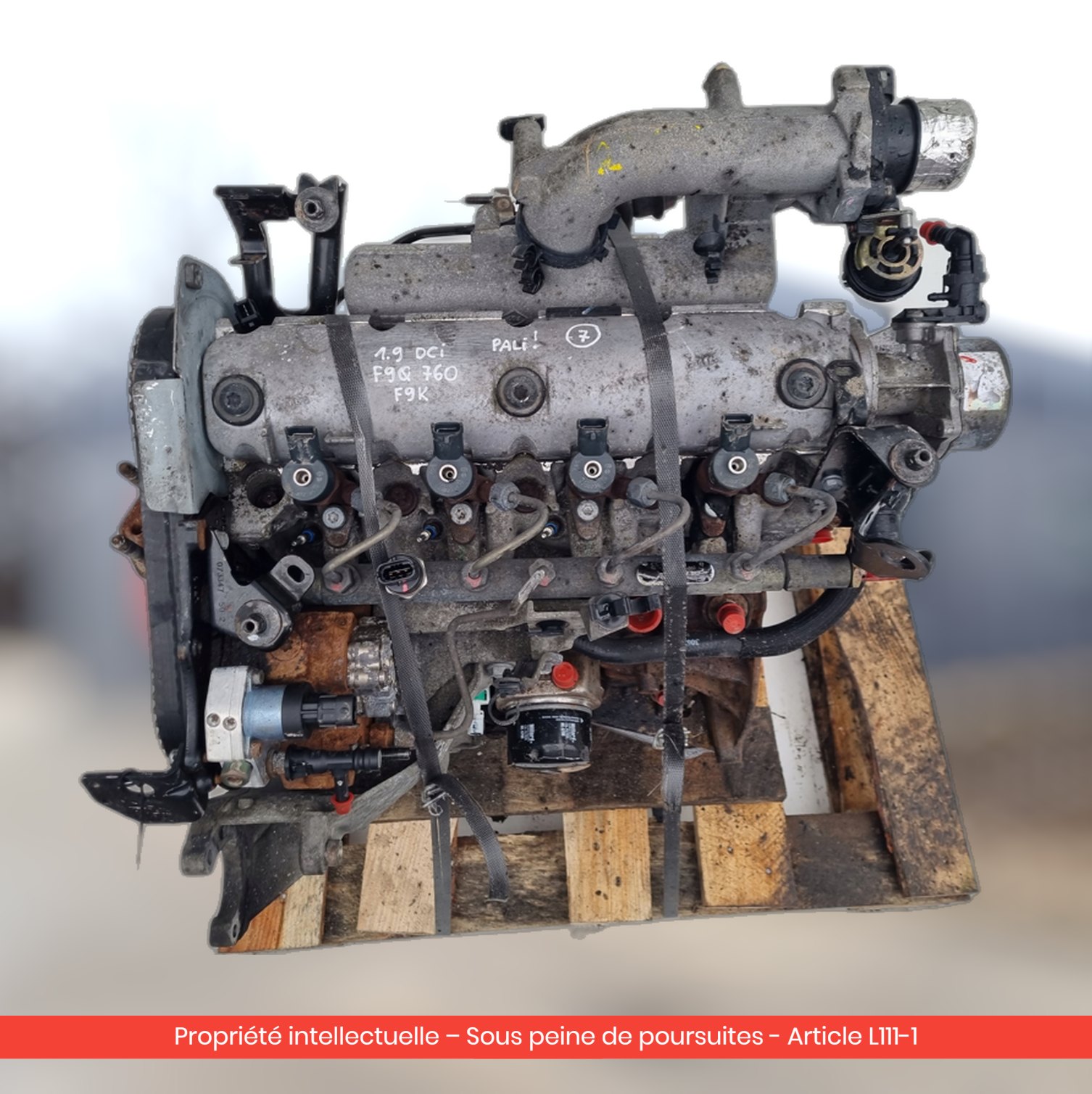 Moteur Nissan Primastar F9Q760 — occasion — vue 4
