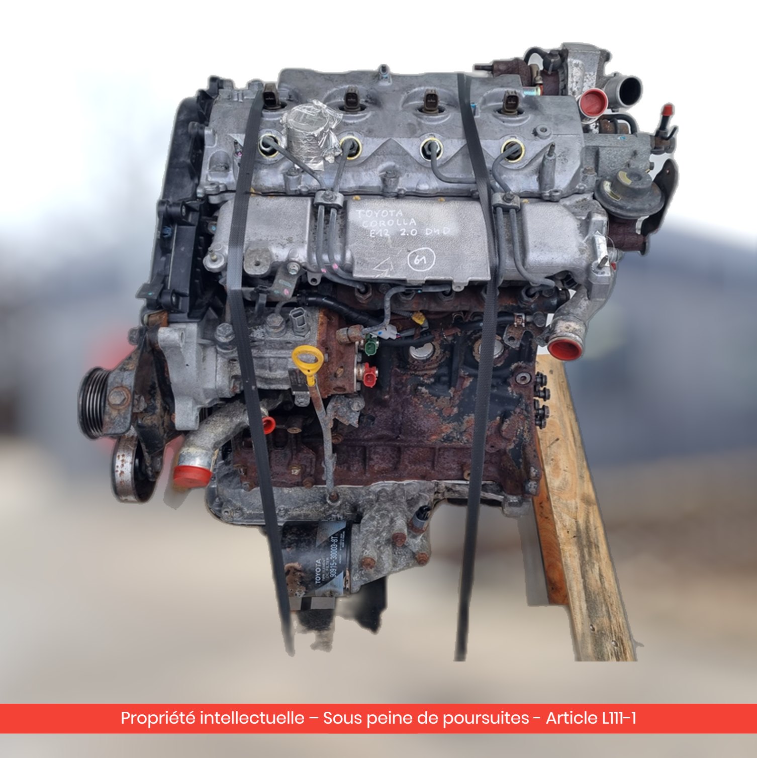 Moteur Toyota Corolla 1CD 1CD — occasion — vue 1