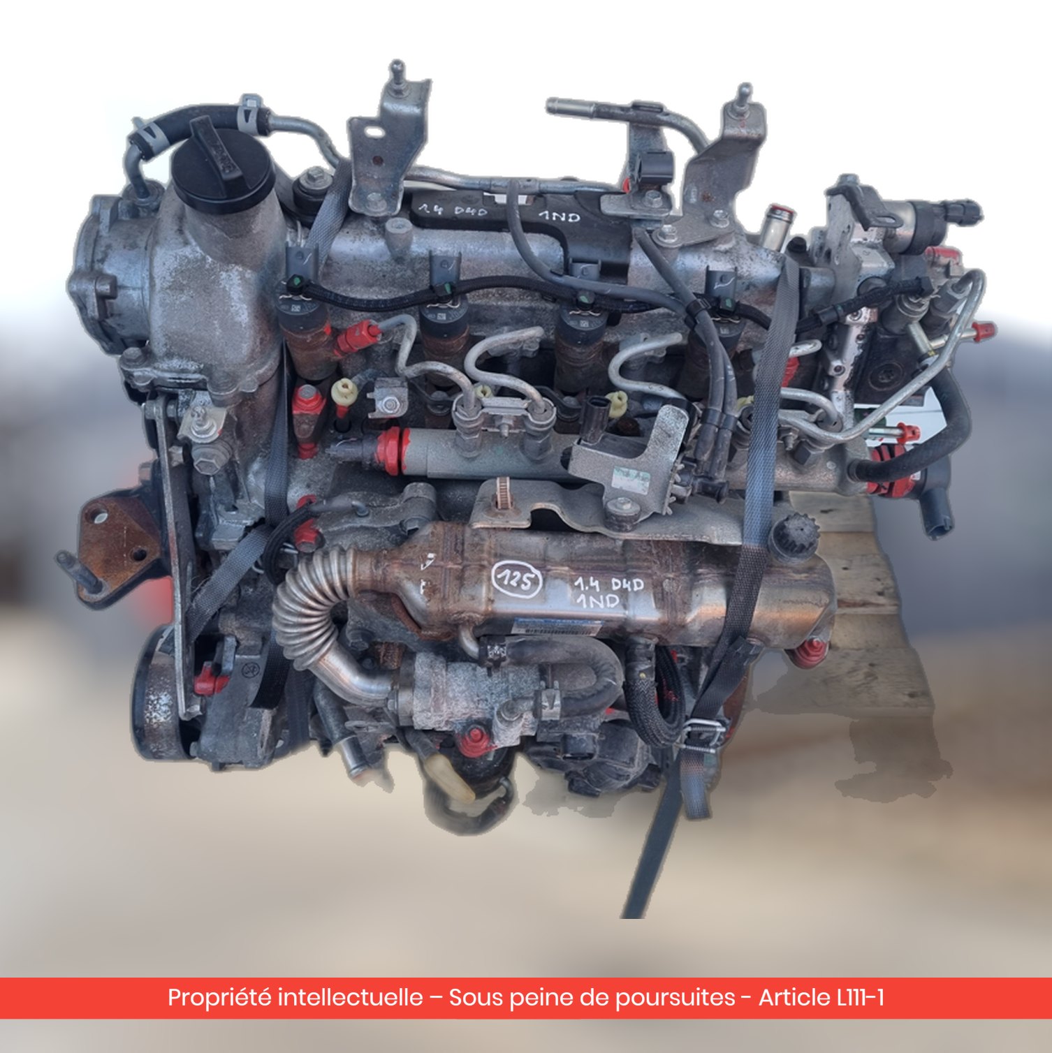 Moteur Toyota Corolla E12 D4D 1ND 1ND — occasion — vue 2