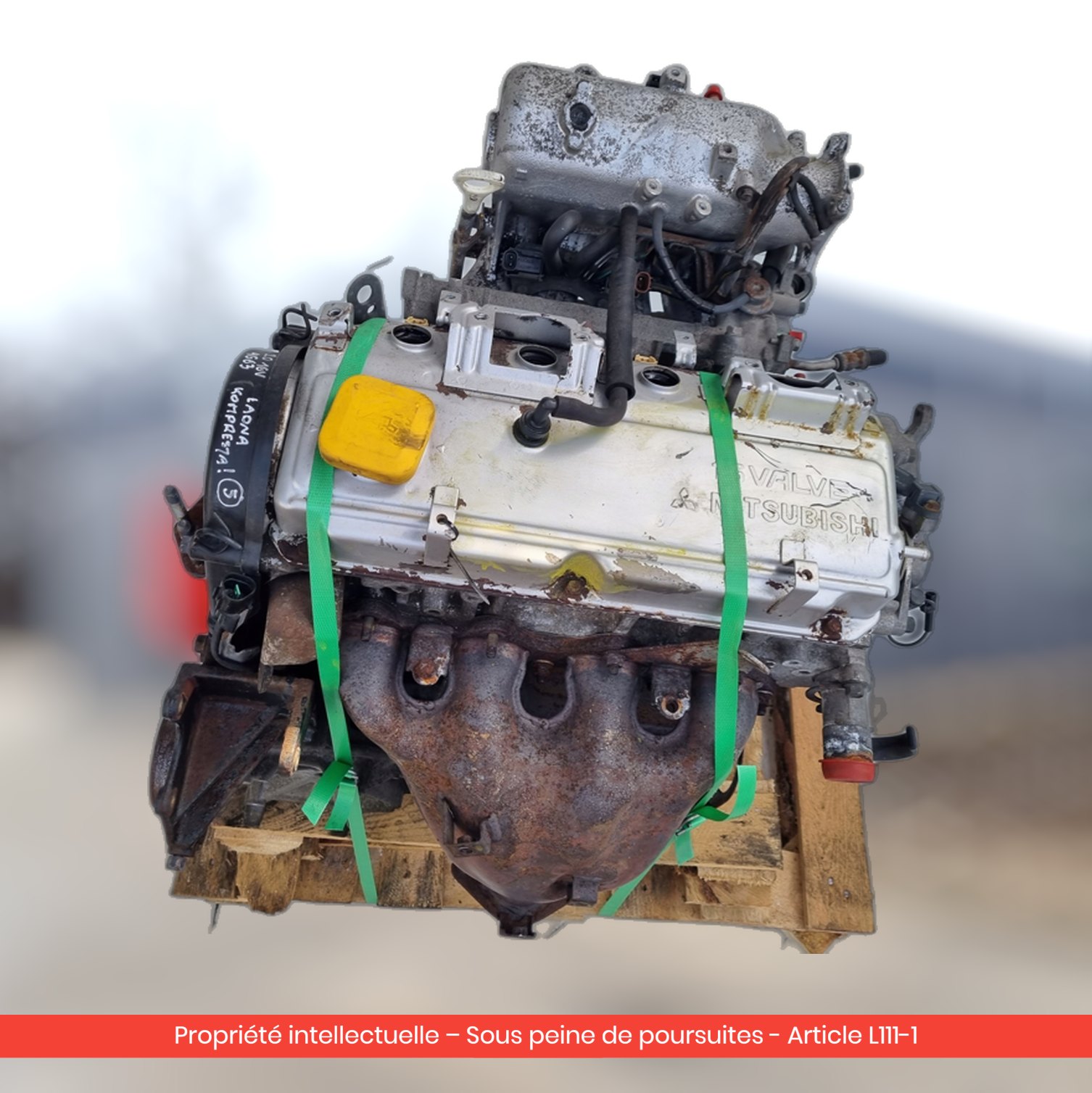 Moteur Mitsubishi Galant VIII 4G63 — occasion — vue 2
