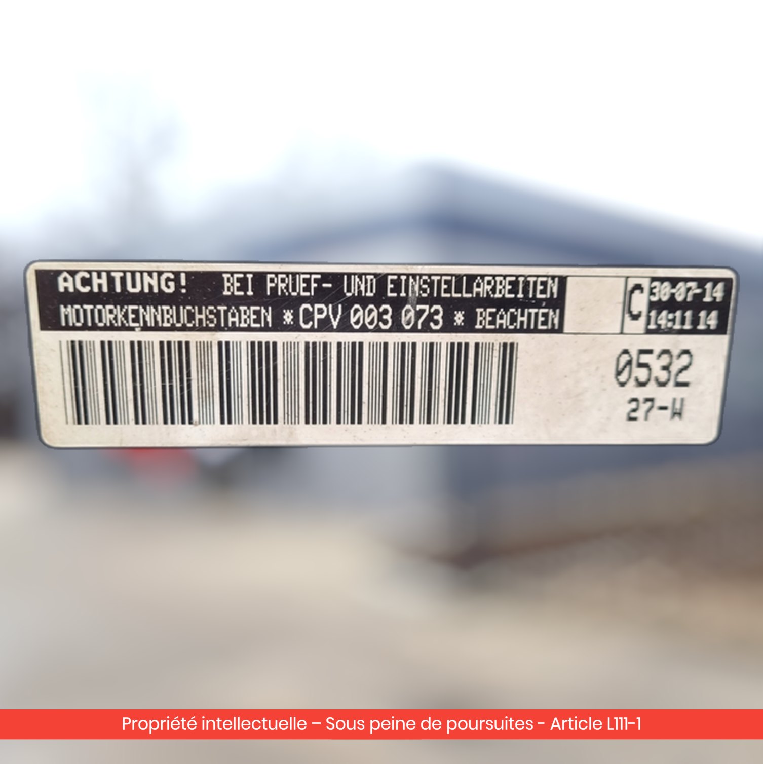 Moteur Volkswagen Golf VII MK7 CPV CPVB — occasion — vue 2