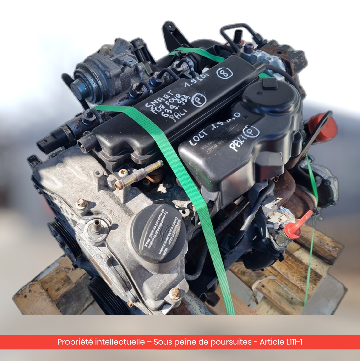 Moteur Mitsubishi Colt VI Z30 639 — occasion — vue 2