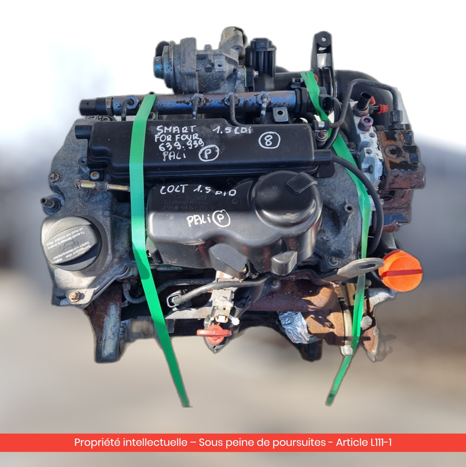 Moteur Mitsubishi Colt VI Z30 639 — occasion — vue 3