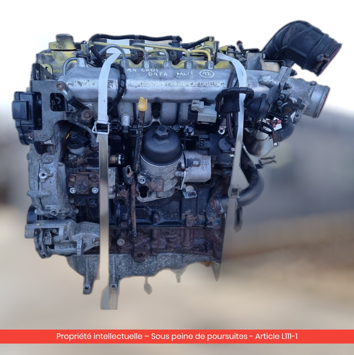 Moteur Kia Cerato D4FA — occasion — vue 4
