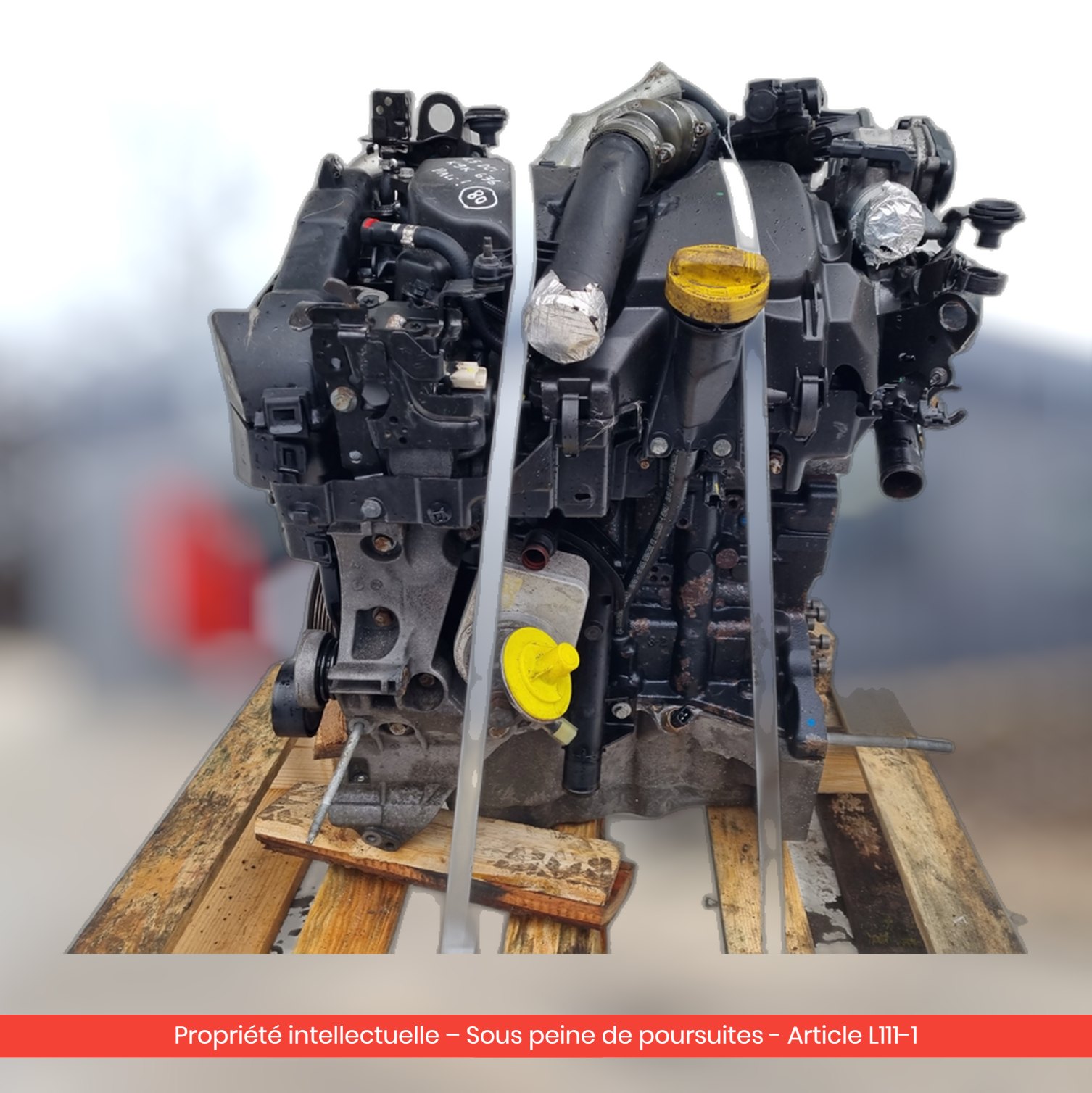 Moteur Renault Fluence K9K636 K9KA636 — occasion — vue 3