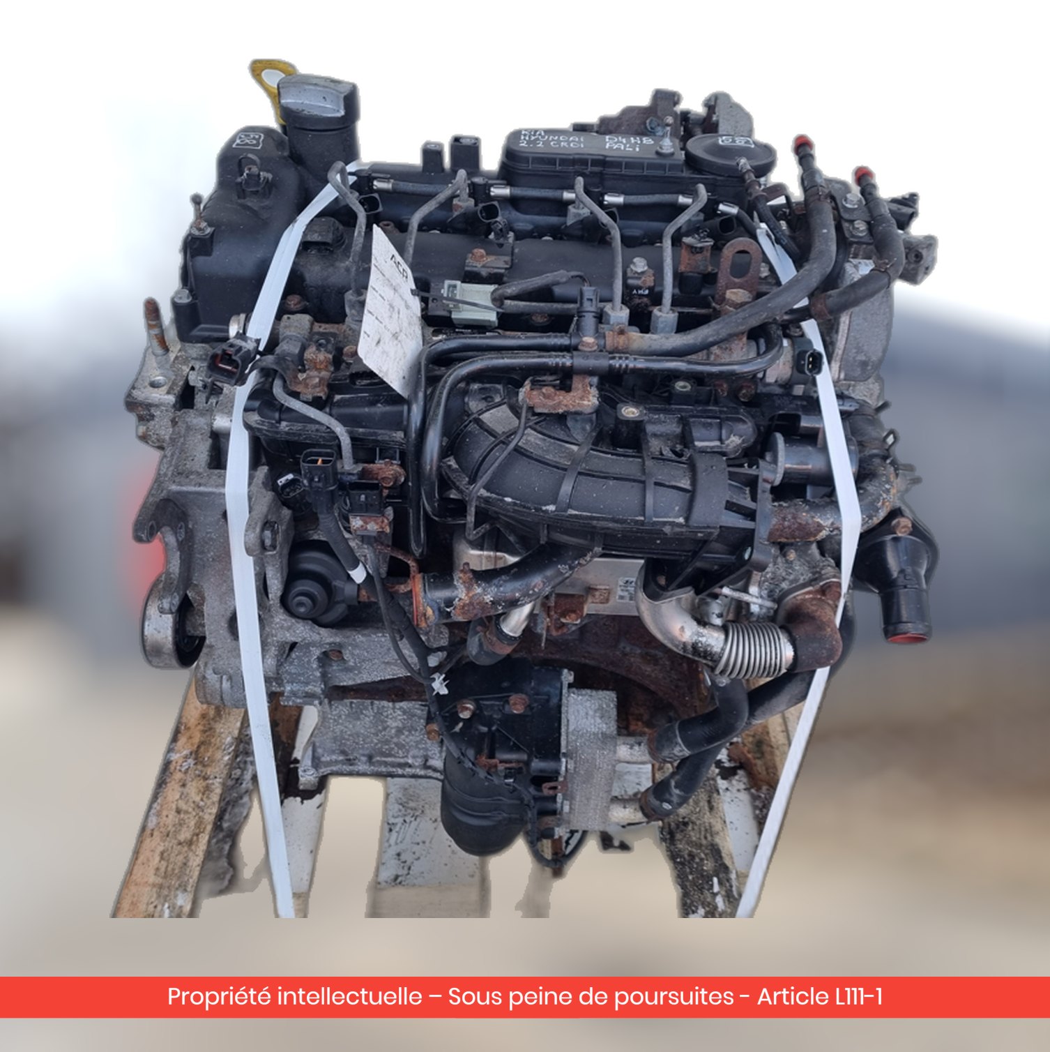 Moteur Hyundai Santa FE II D4HB — occasion — vue 3