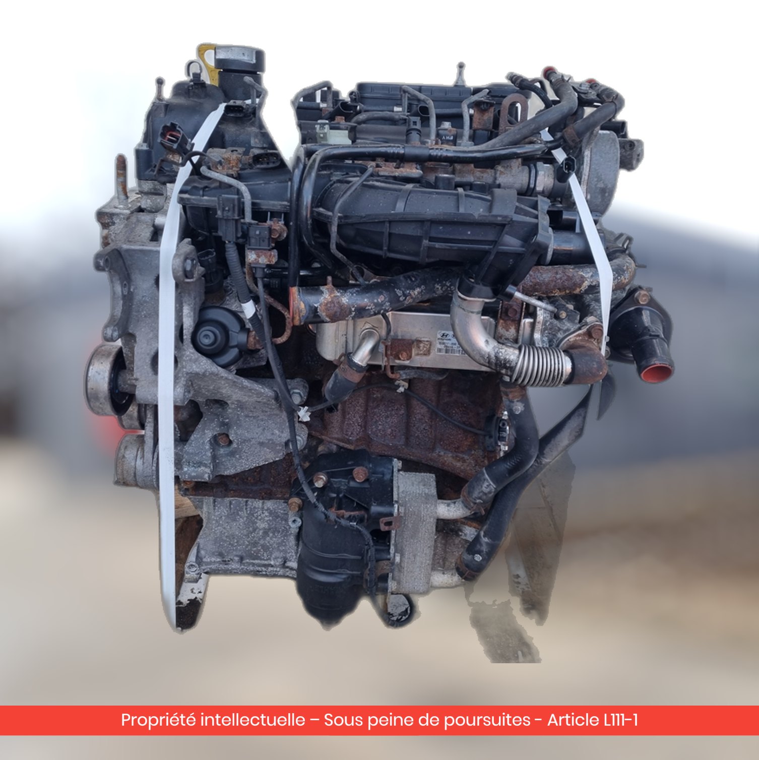 Moteur Hyundai Santa FE II D4HB — occasion — vue 4