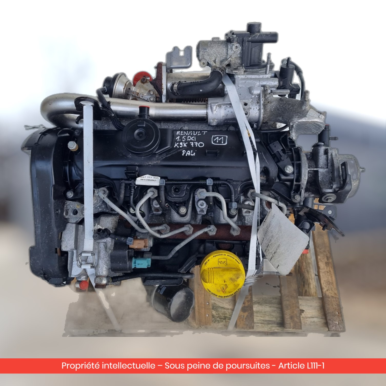 Moteur Renault Clio III K9K770 — occasion — vue 4