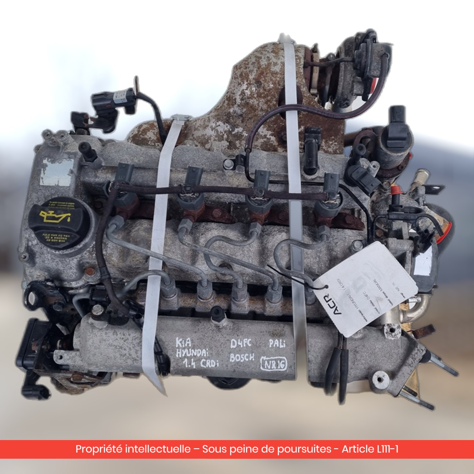 Moteur Kia RIO III D4FC — occasion — vue 2