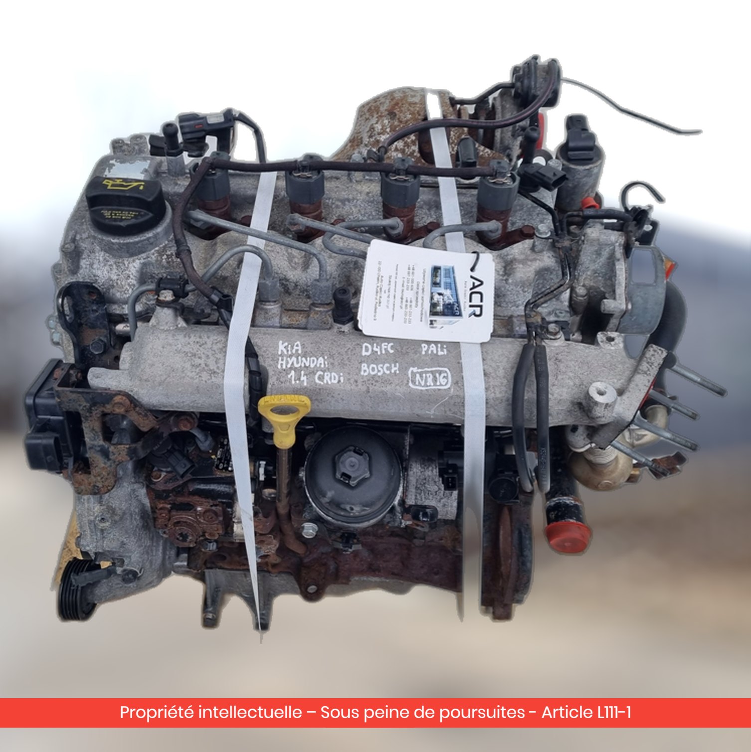 Moteur Kia RIO III D4FC — occasion — vue 3