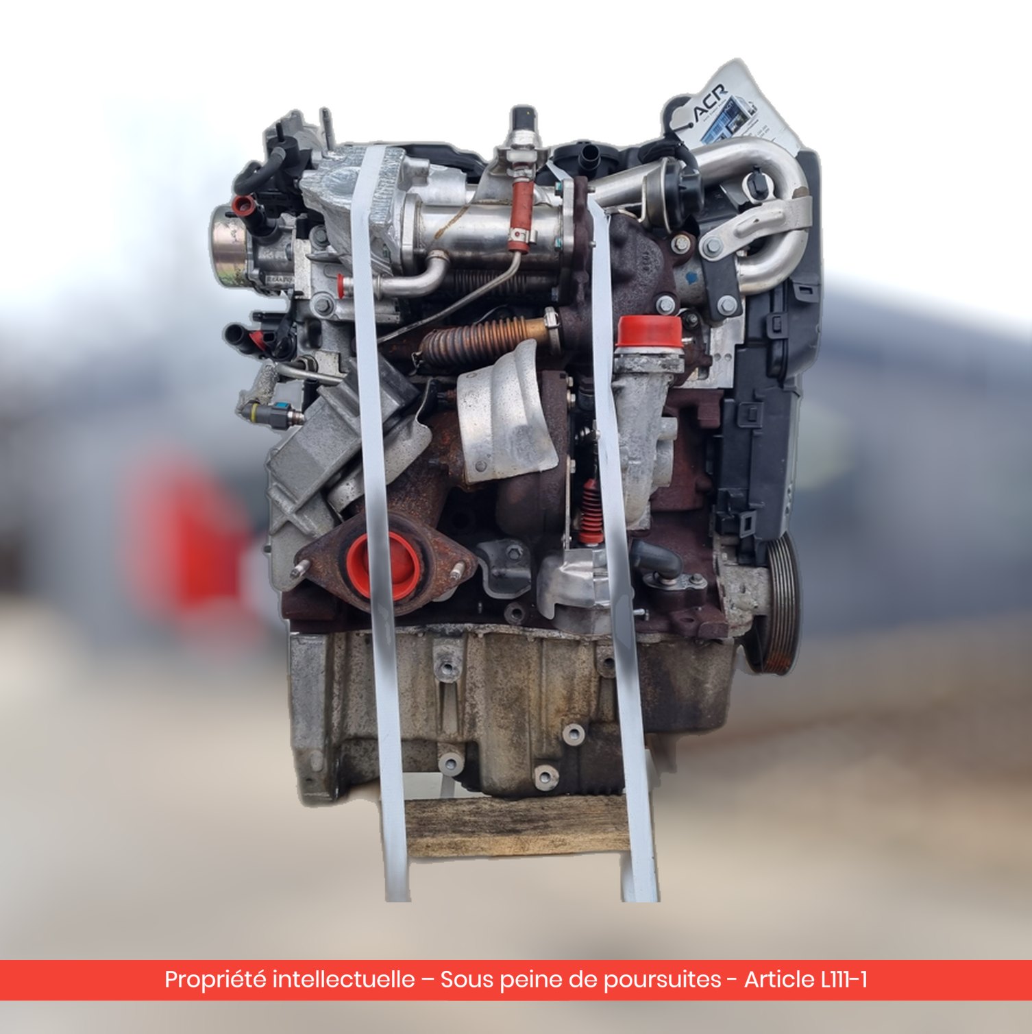 Moteur nu Renault Scenic III K9K837 — occasion — vue 2