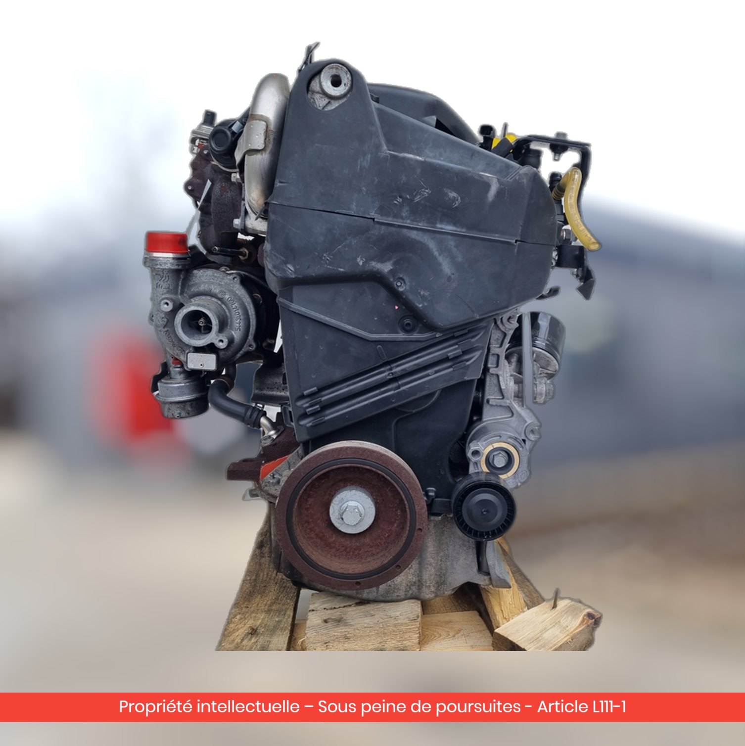 Moteur nu Renault Scenic III K9K837 — occasion — vue 4