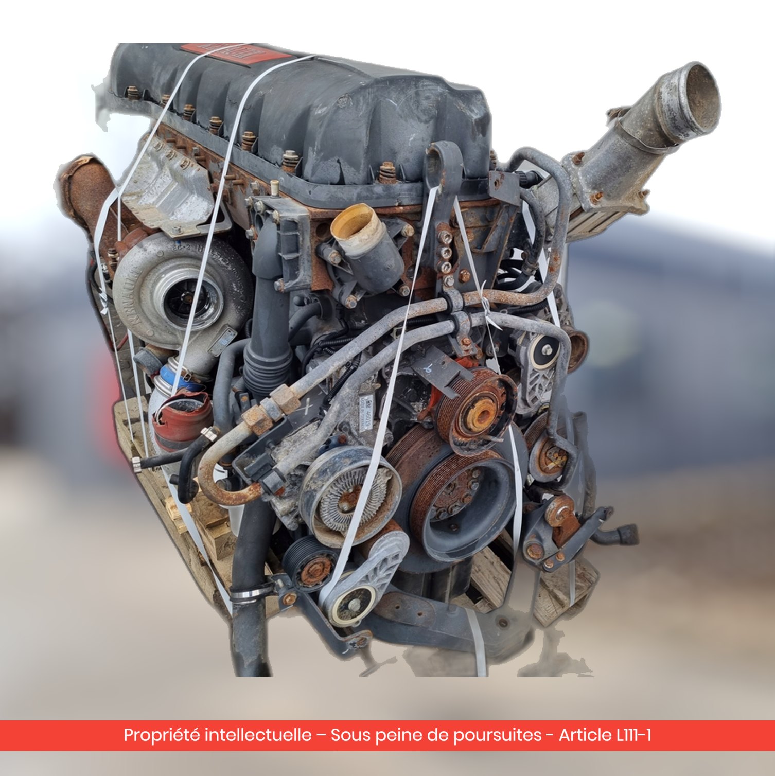 Moteur nu Renault Premium 10 84 DX — occasion — vue 2