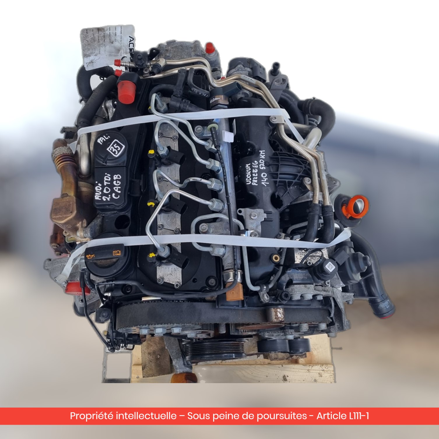 Moteur Audi A5 8T CAG CAGB — occasion — vue 4