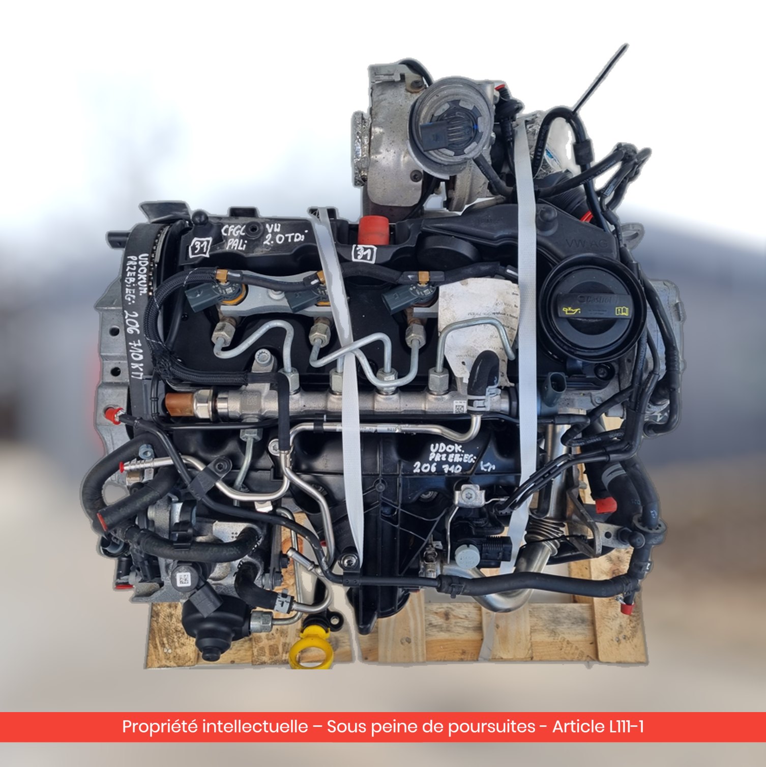Moteur Volkswagen Tiguan CFG CFGC — occasion — vue 2