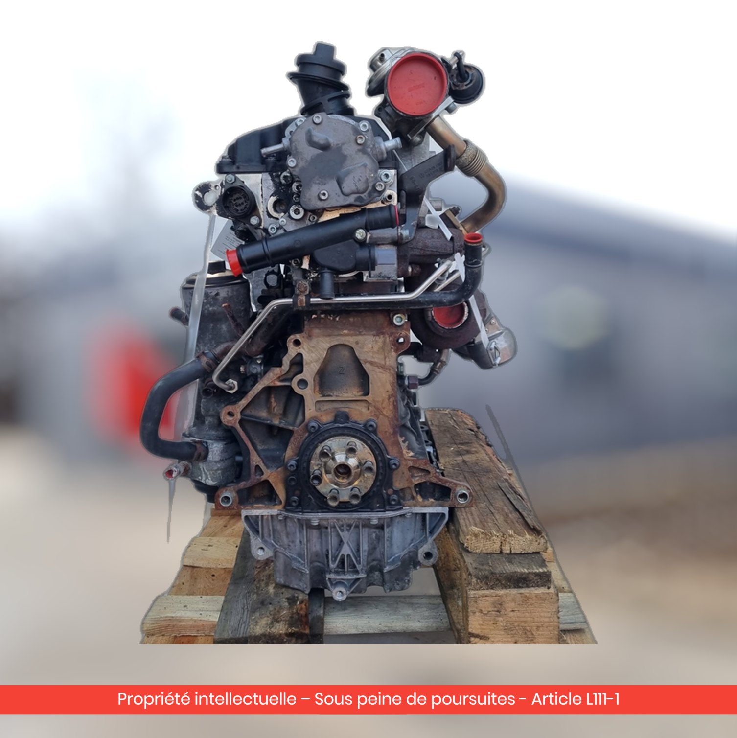 Moteur Volkswagen Transporter T5 AXC — occasion — vue 2