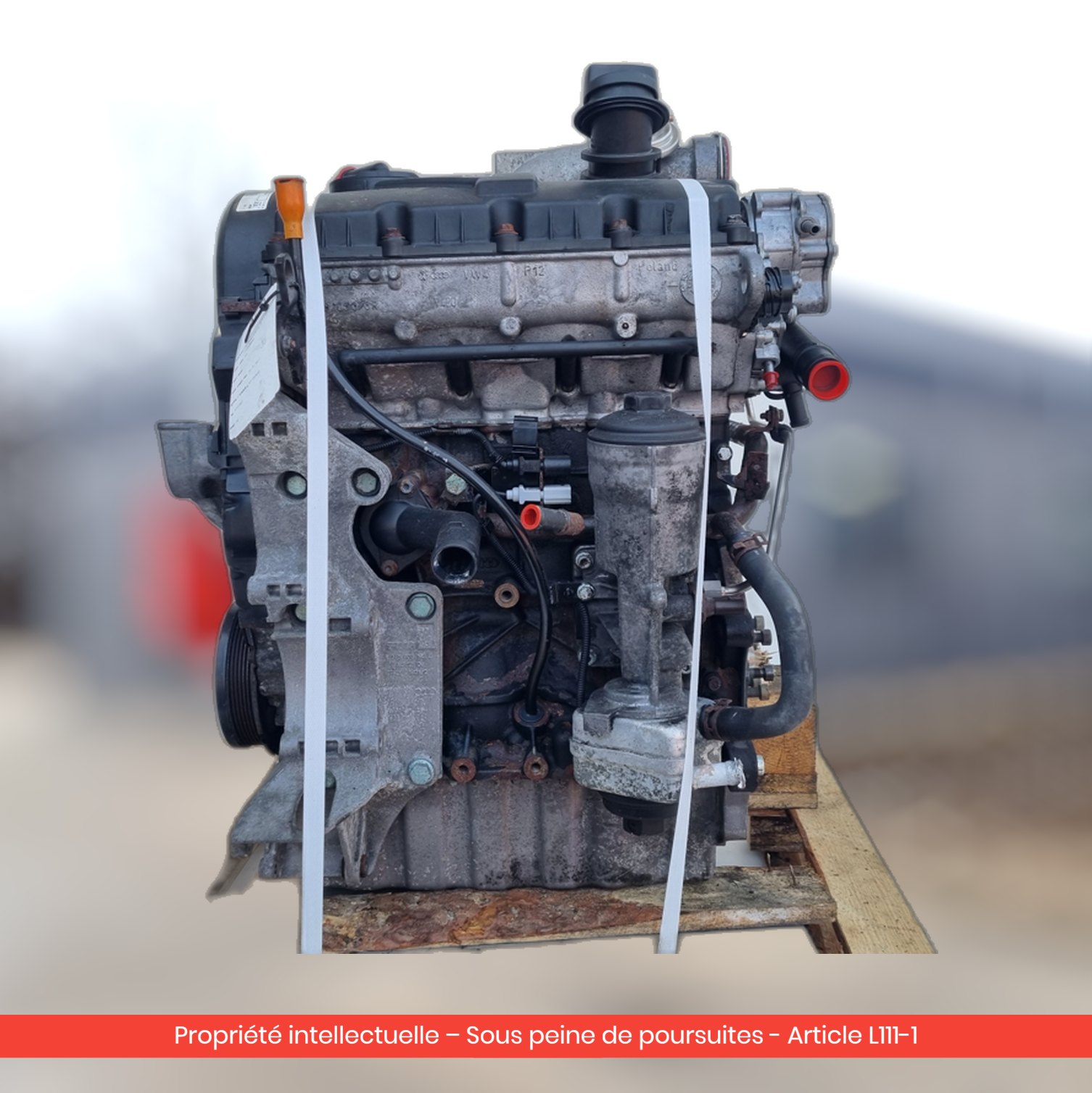Moteur Volkswagen Transporter T5 AXC — occasion — vue 3