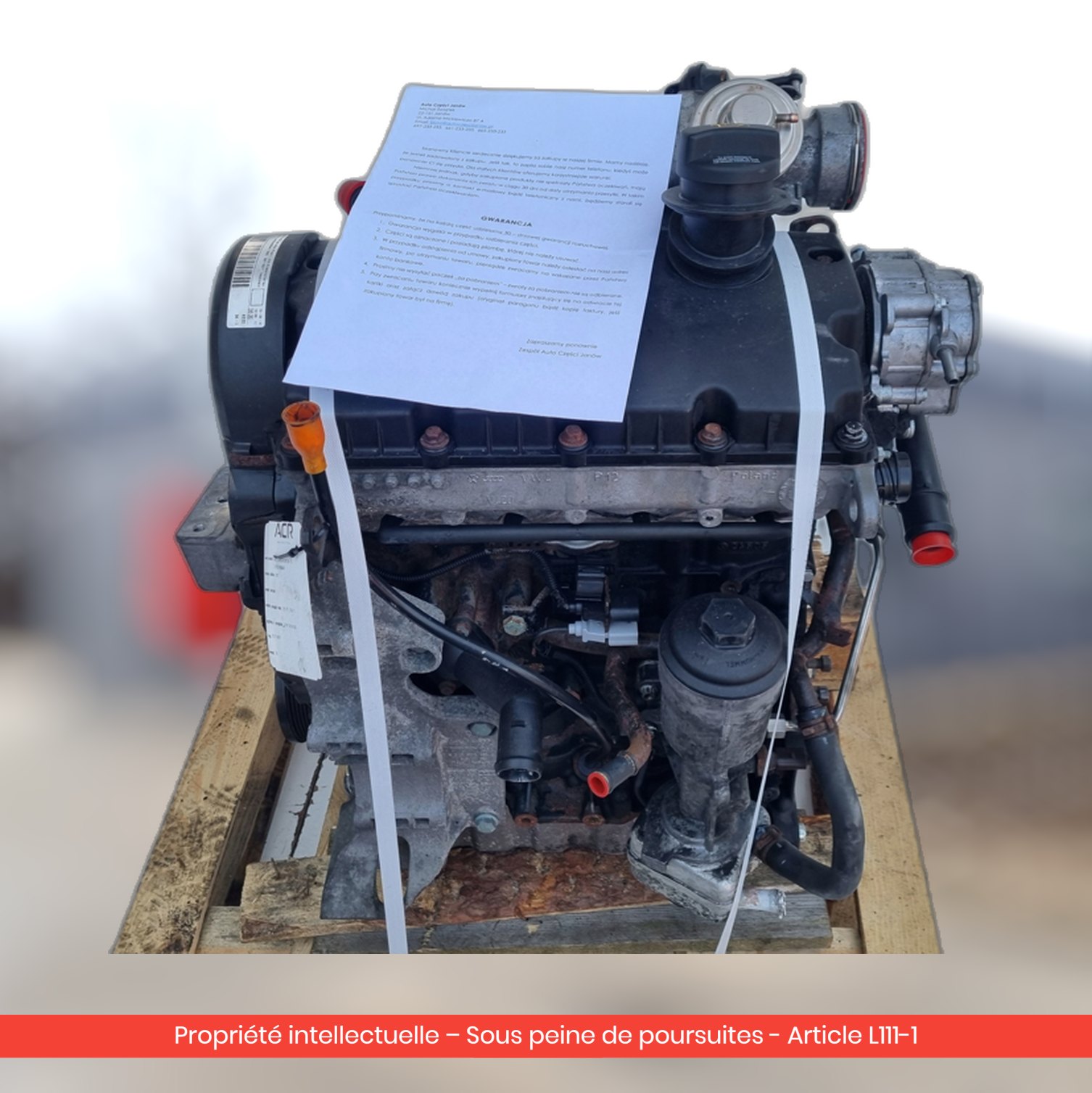 Moteur Volkswagen Transporter T5 AXC — occasion — vue 4