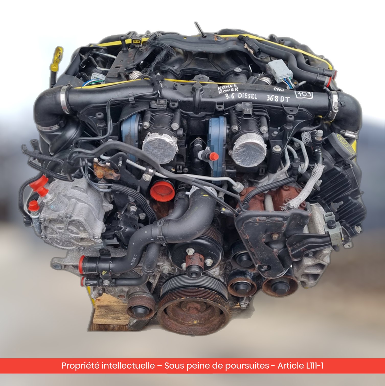 Moteur nu Land Rover / Rover Range / Rover Vogue III L322 368DT — occasion — vue 2