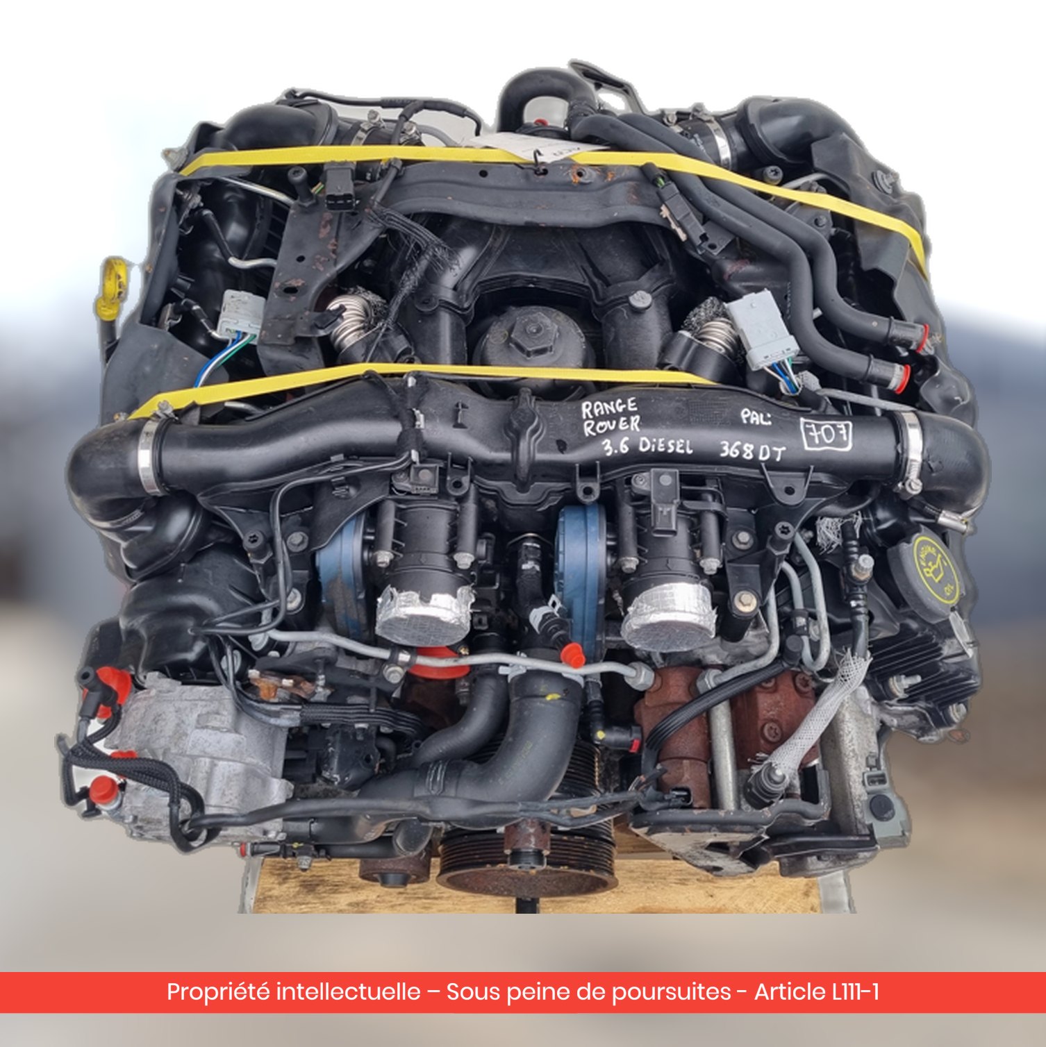 Moteur nu Land Rover / Rover Range / Rover Vogue III L322 368DT — occasion — vue 3