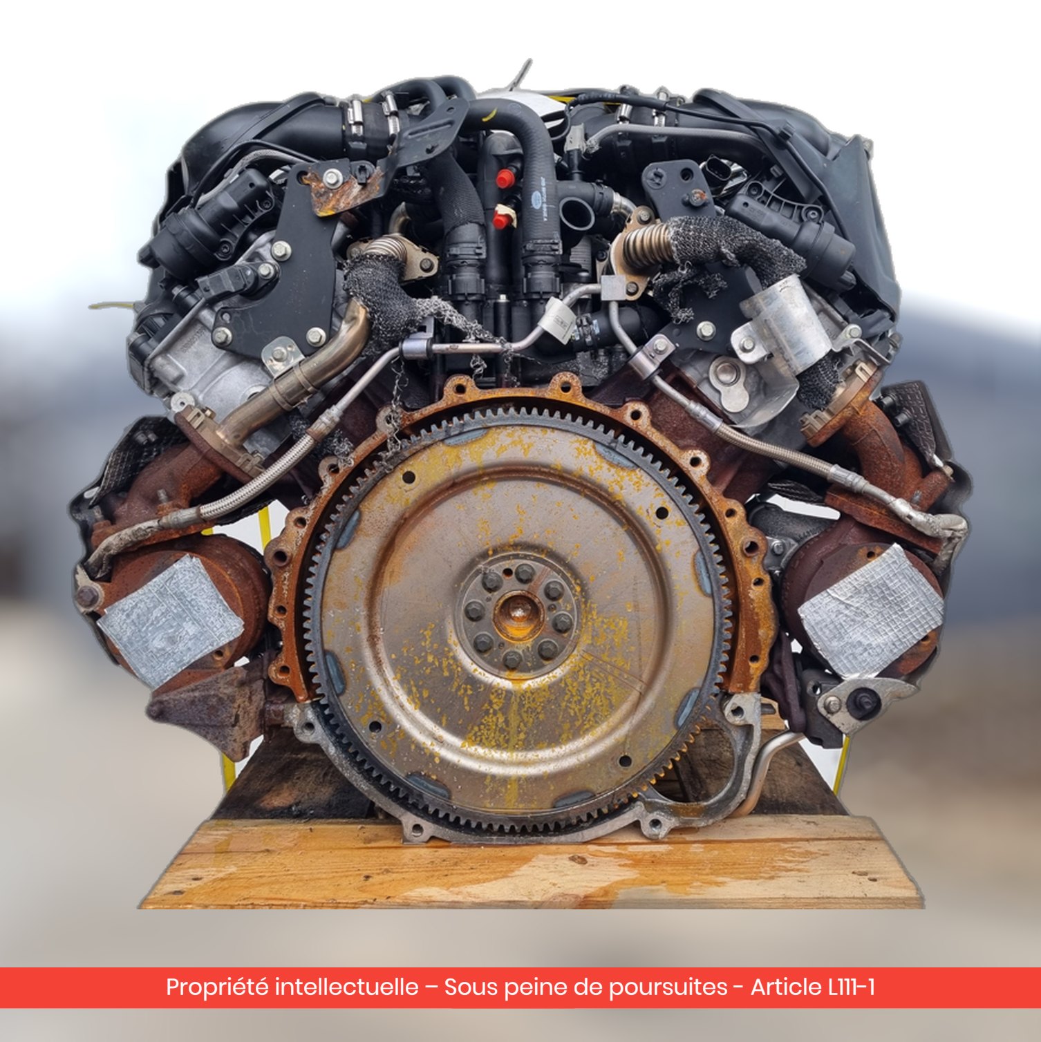 Moteur nu Land Rover / Rover Range / Rover Vogue III L322 368DT — occasion — vue 4