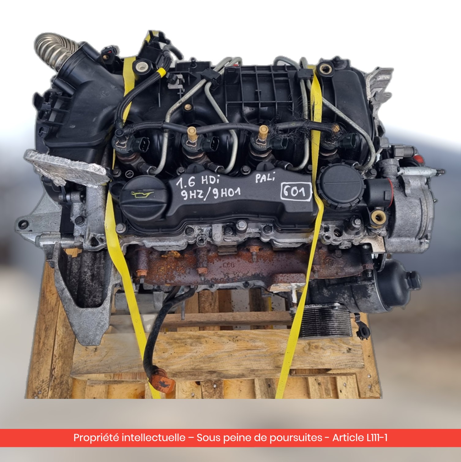 Moteur Citroën Berlingo II 9HZ 9H01 — occasion — vue 2