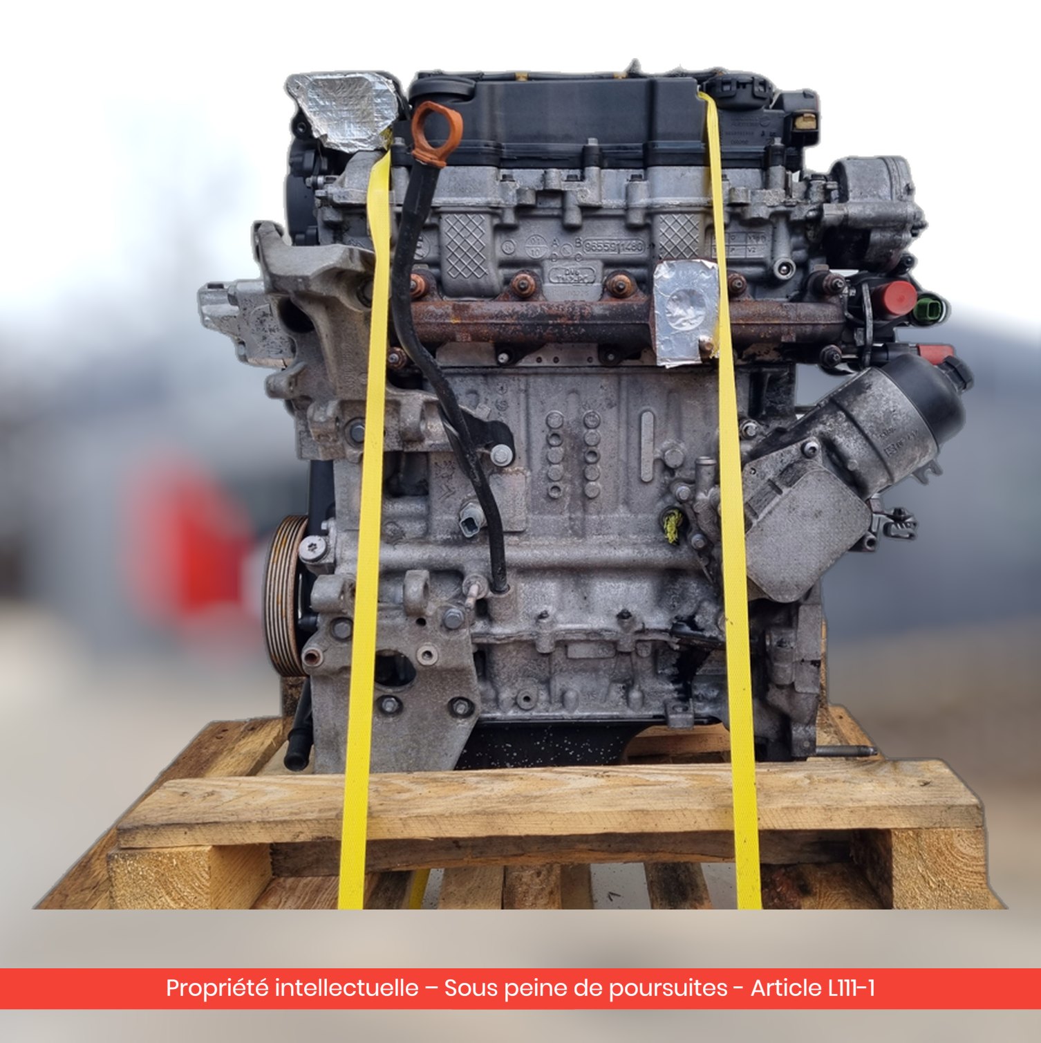 Moteur Citroën Berlingo II 9HZ 9H01 — occasion — vue 3