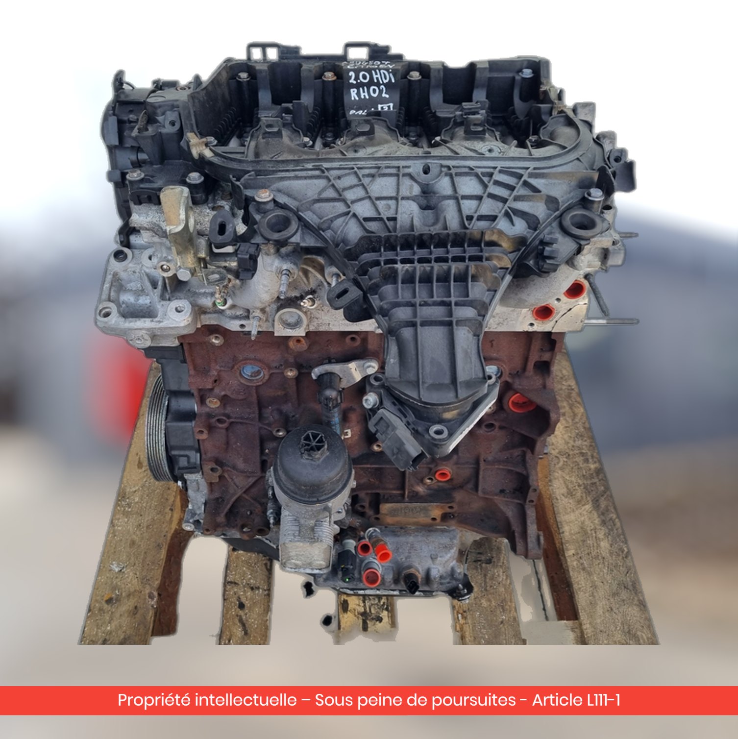 Moteur Citroën DS4 RHH RH02 — occasion — vue 3