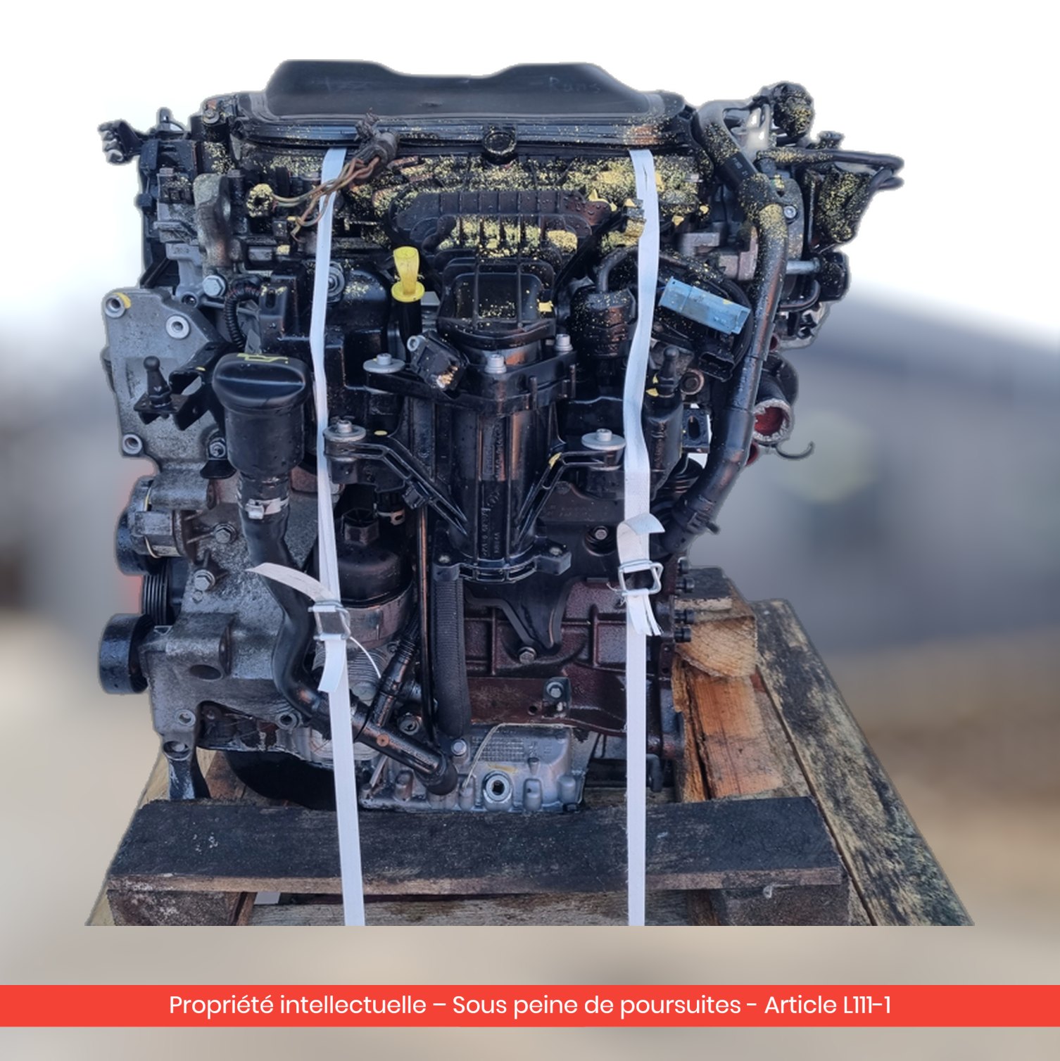 Moteur nu Ford Mondeo IV MK4 UFBA — occasion — vue 1