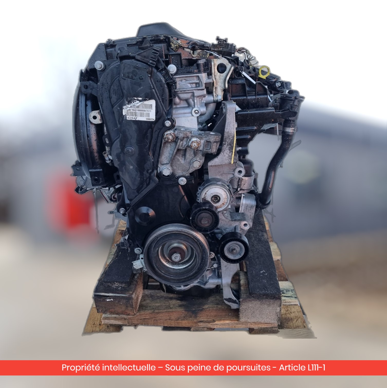 Moteur nu Ford Mondeo IV MK4 UFBA — occasion — vue 3